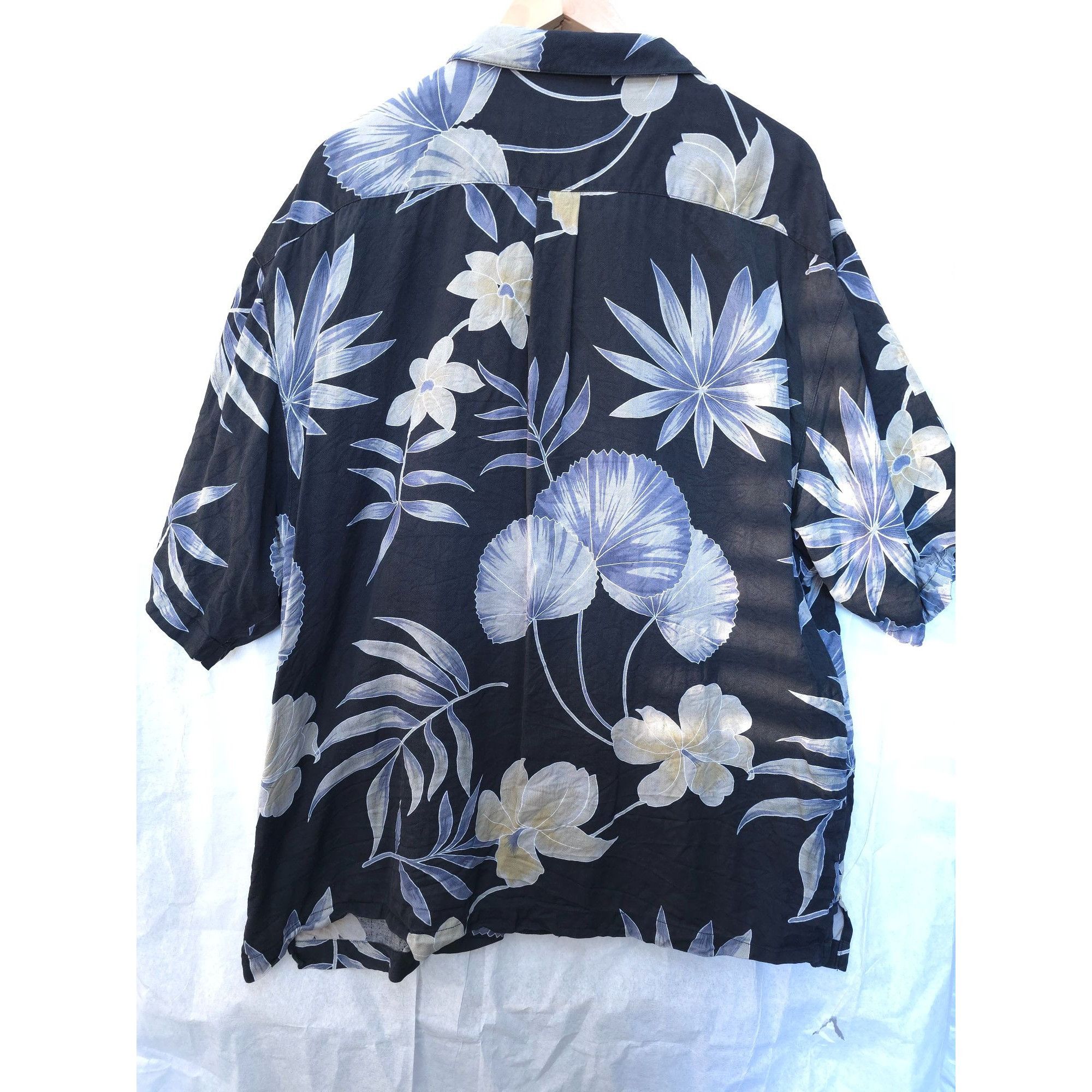 Vintage Jamaica Jaxx XXL Silk Floral Hawaiian Shirt Size US XXL / EU 58 / 5 - 5 Thumbnail