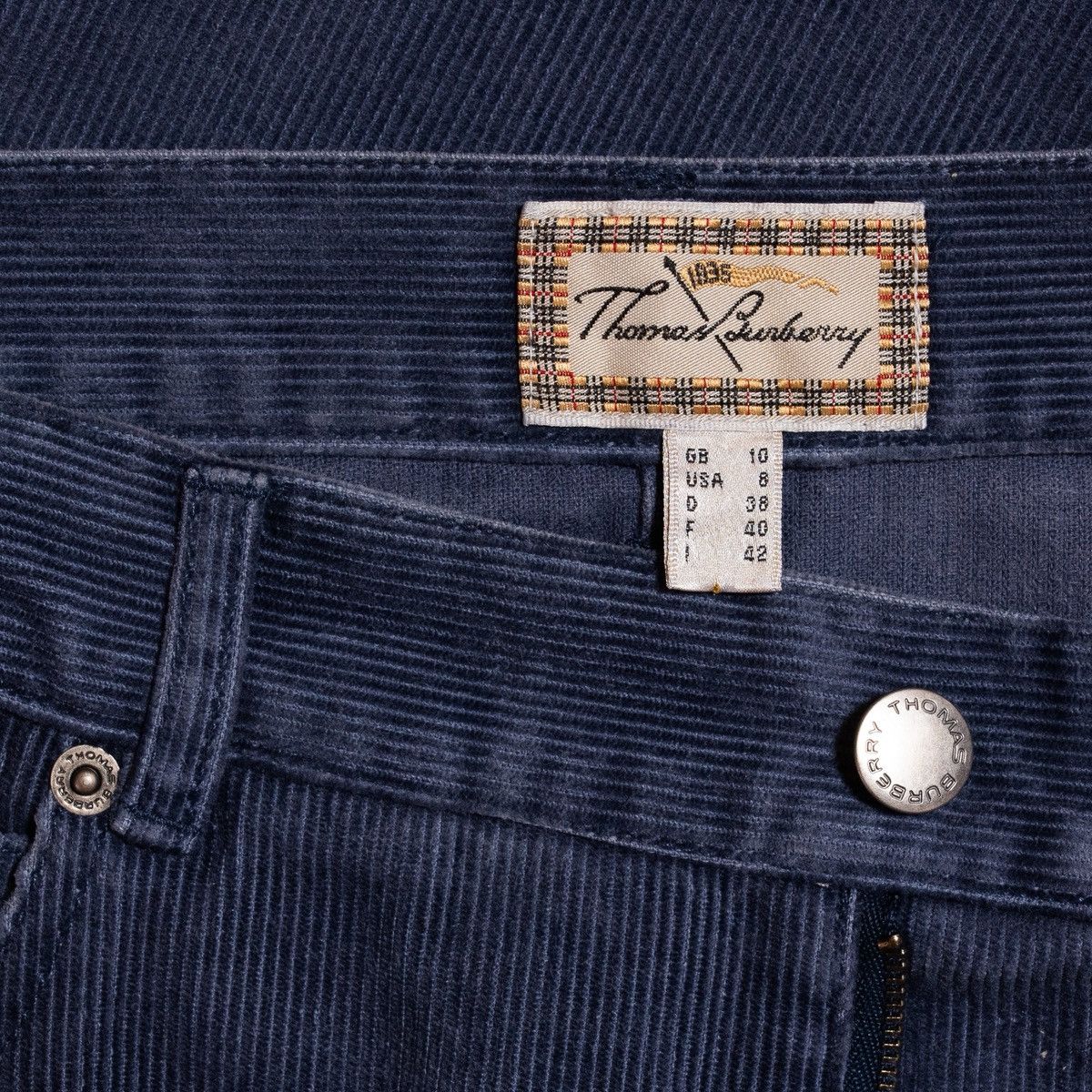 Burberry Vintage Thomas Burberry corduroy skirt Size 30" / US 8 / IT 44 - 2 Thumbnail