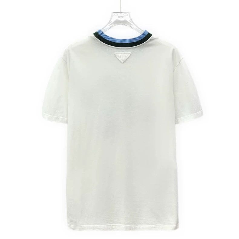 Prada Prada White robot printed cotton round-neck short-sleeved Size US M / EU 48-50 / 2 - 2 Thumbnail