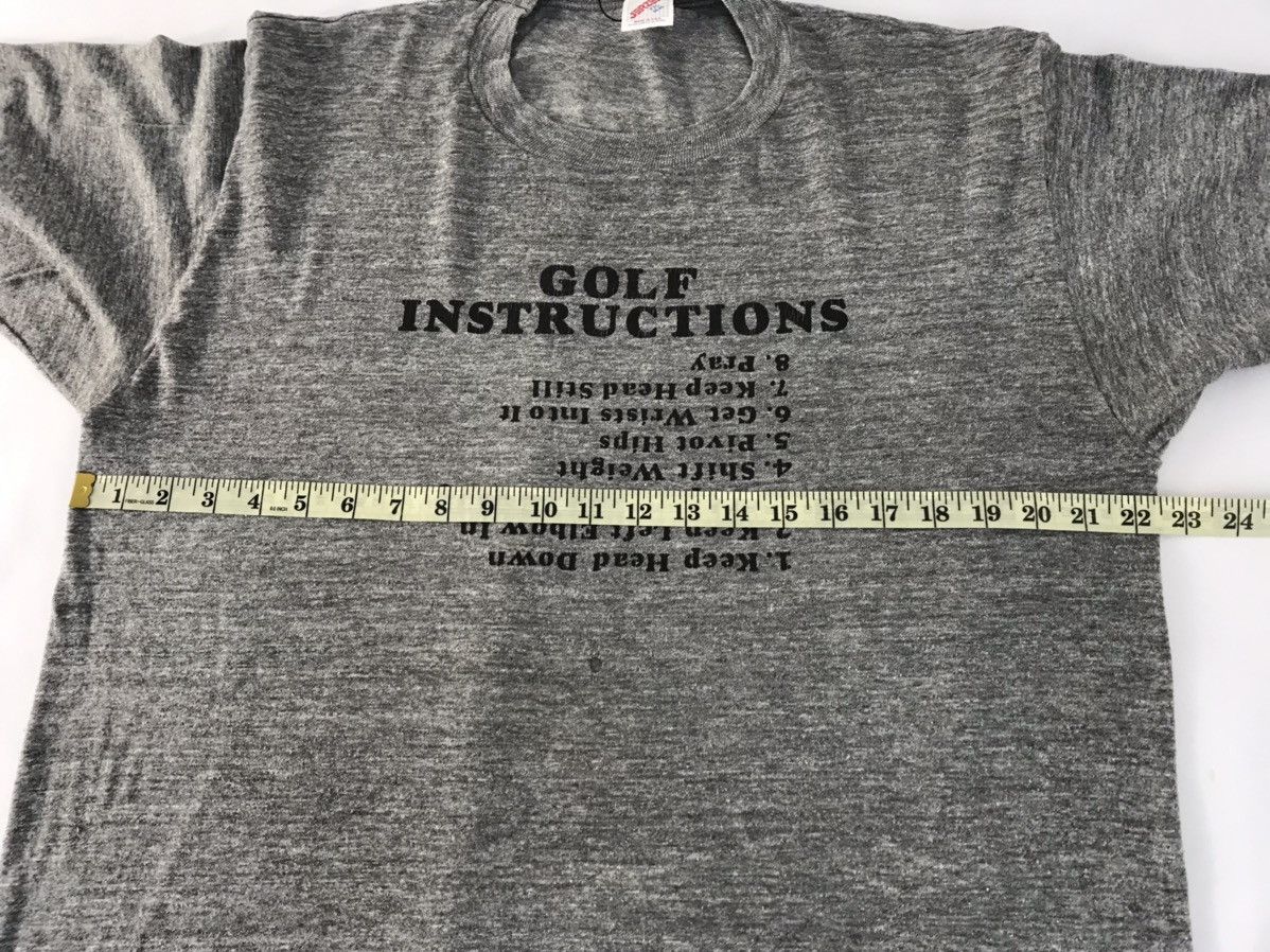 Jerzees 90s Golf Instruction Humors Tag Jerzees 13% Rayon Tee Size US XL / EU 56 / 4 - 8 Thumbnail