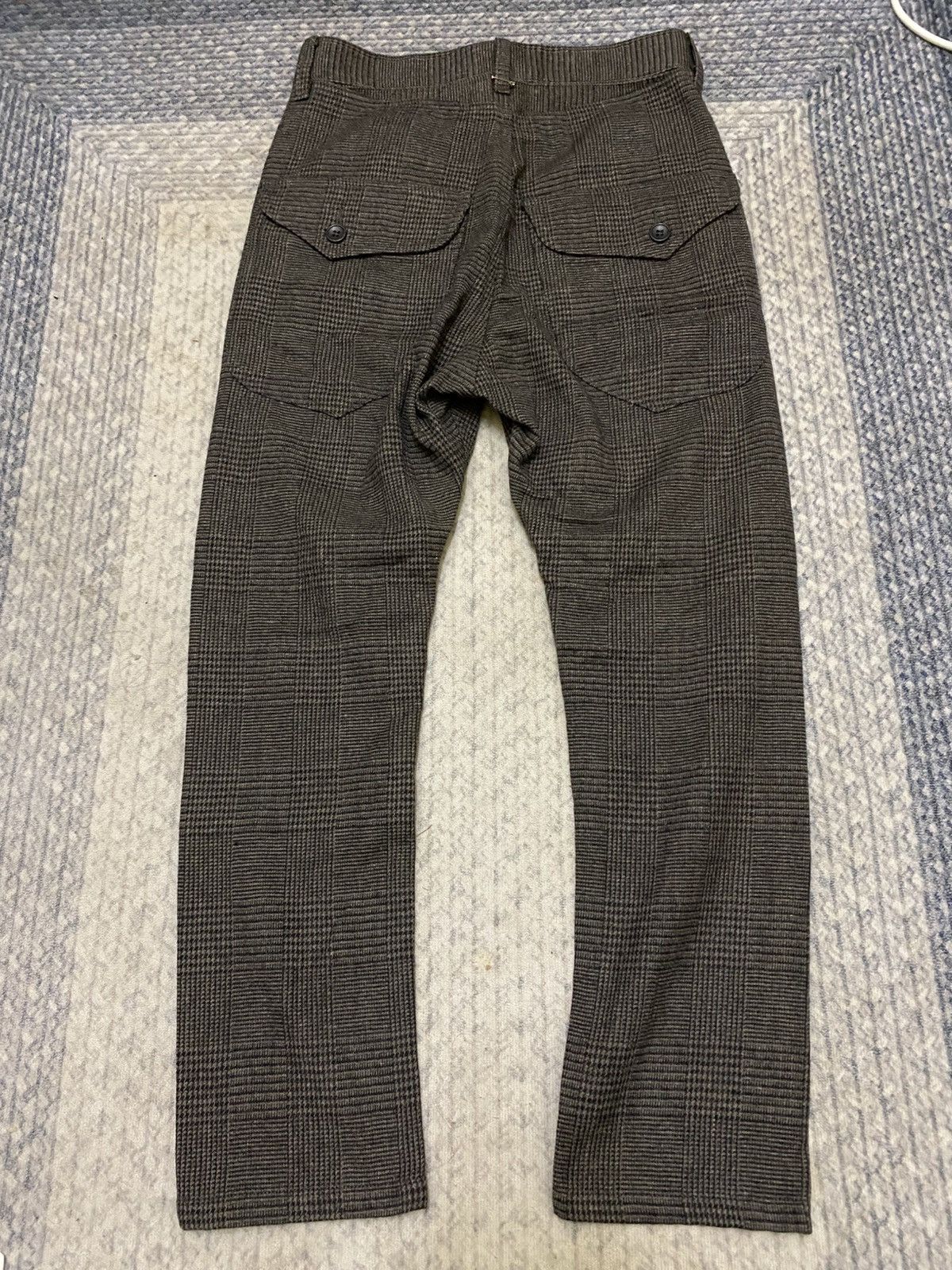 Issey Miyake × Zucca ZUCCA HERRINGBONE PLAID WOOL NYLON PANT Size US 28 / EU 44 - 4 Thumbnail