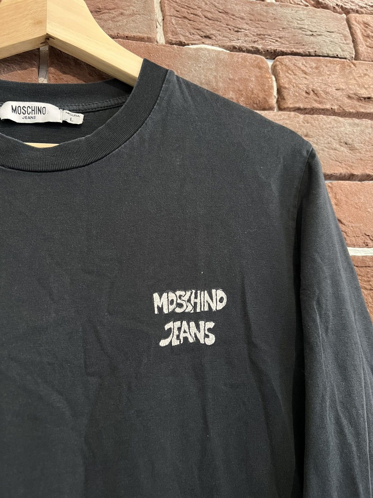 Moschino Vintage 90s Moschino Jeans Devil Cupid Long Sleeve Tshirt L Size US L / EU 52-54 / 3 - 3 Thumbnail