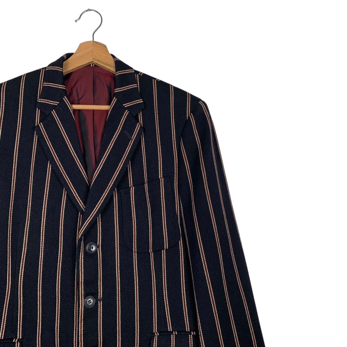 Japanese Brand Rupert By Atsuki Onishi Stripe Casual Jacket Size US M / EU 48-50 / 2 - 5 Thumbnail
