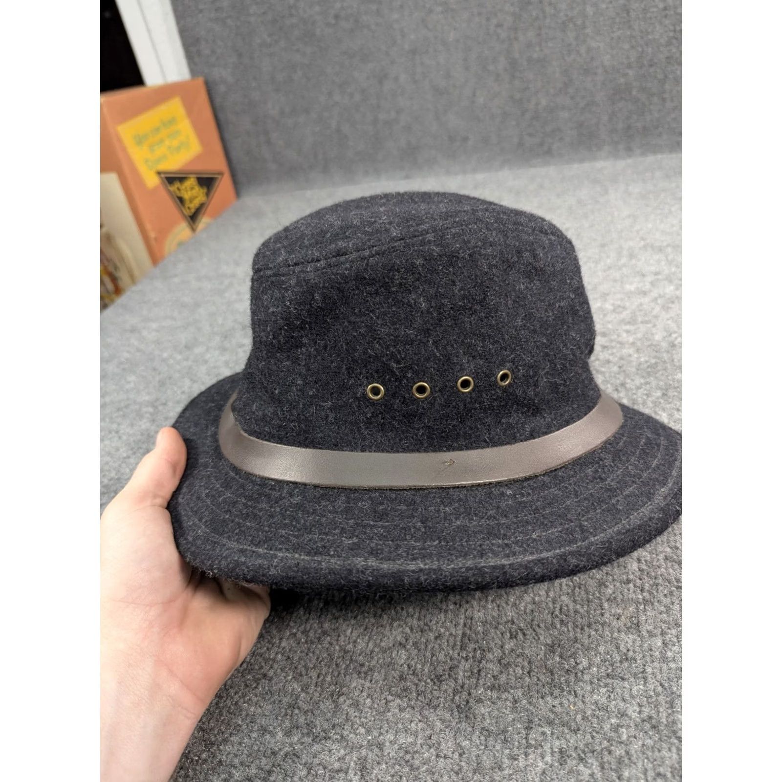 Filson Filson Charcoal Wool Packer Hat Mens Size Large US Size ONE SIZE - 4 Thumbnail
