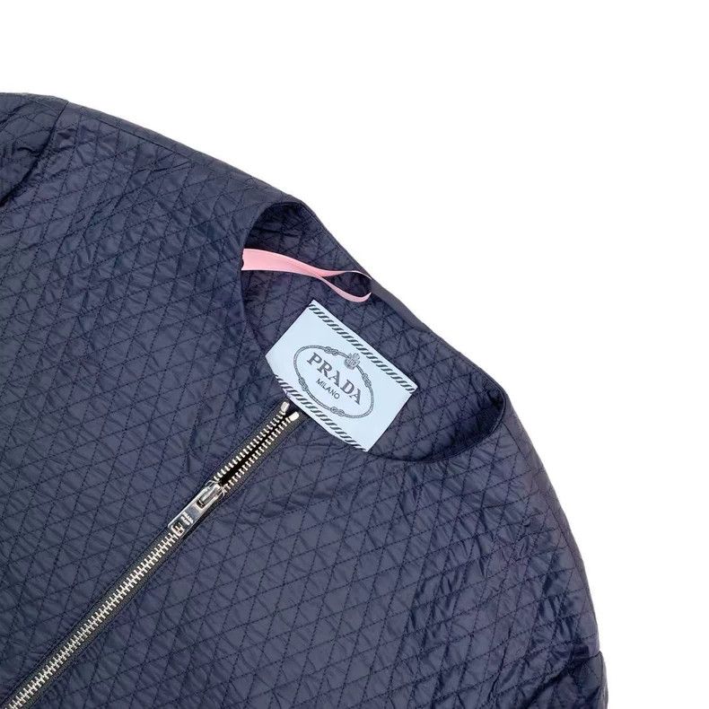 Prada Black metal triangle diamond jacket
