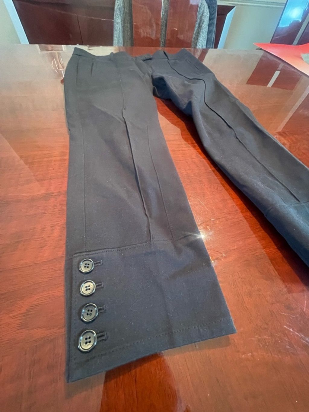 Ann Taylor Ann Taylor Petite Black Ankle Pants 6P Stretch Quiet Luxury Size 28" / US 6 / IT 42 - 3 Thumbnail