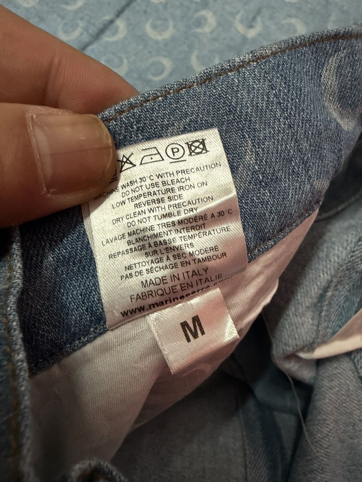 Marine Serre MARINE SERRE LIGHT DENIM JEANS Size US 32 / EU 48 - 6 Thumbnail