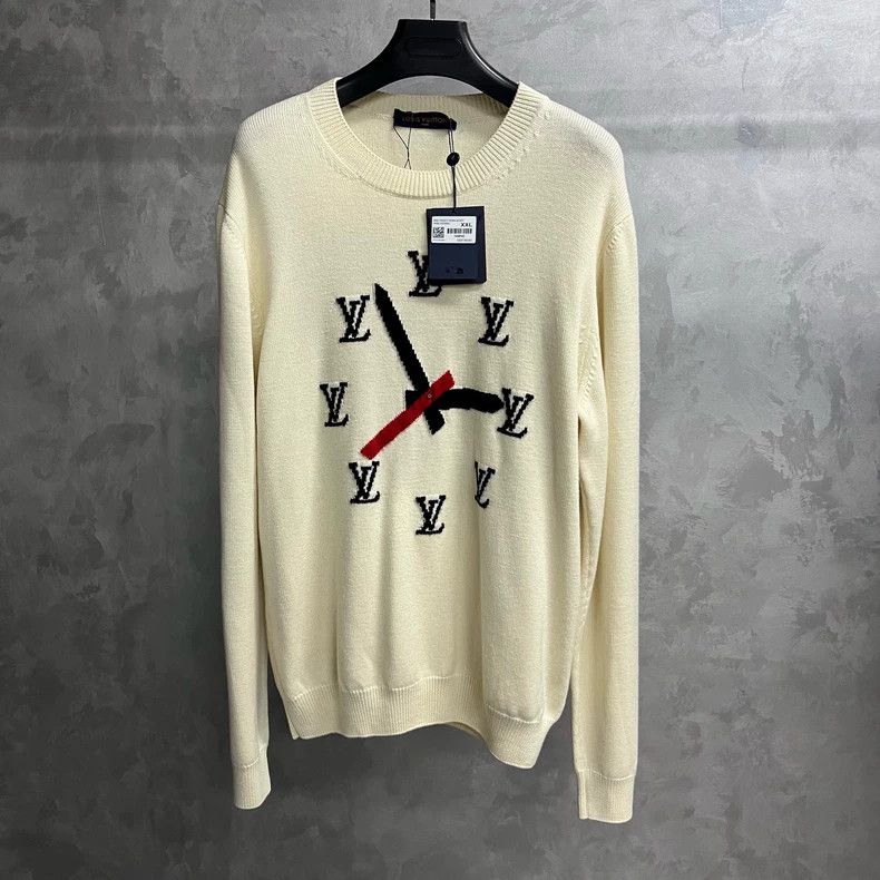 Louis Vuitton Louis Vuitton Off-white clock crewneck pullover long-sleev Size US XXL / EU 58 / 5 - 1 Thumbnail