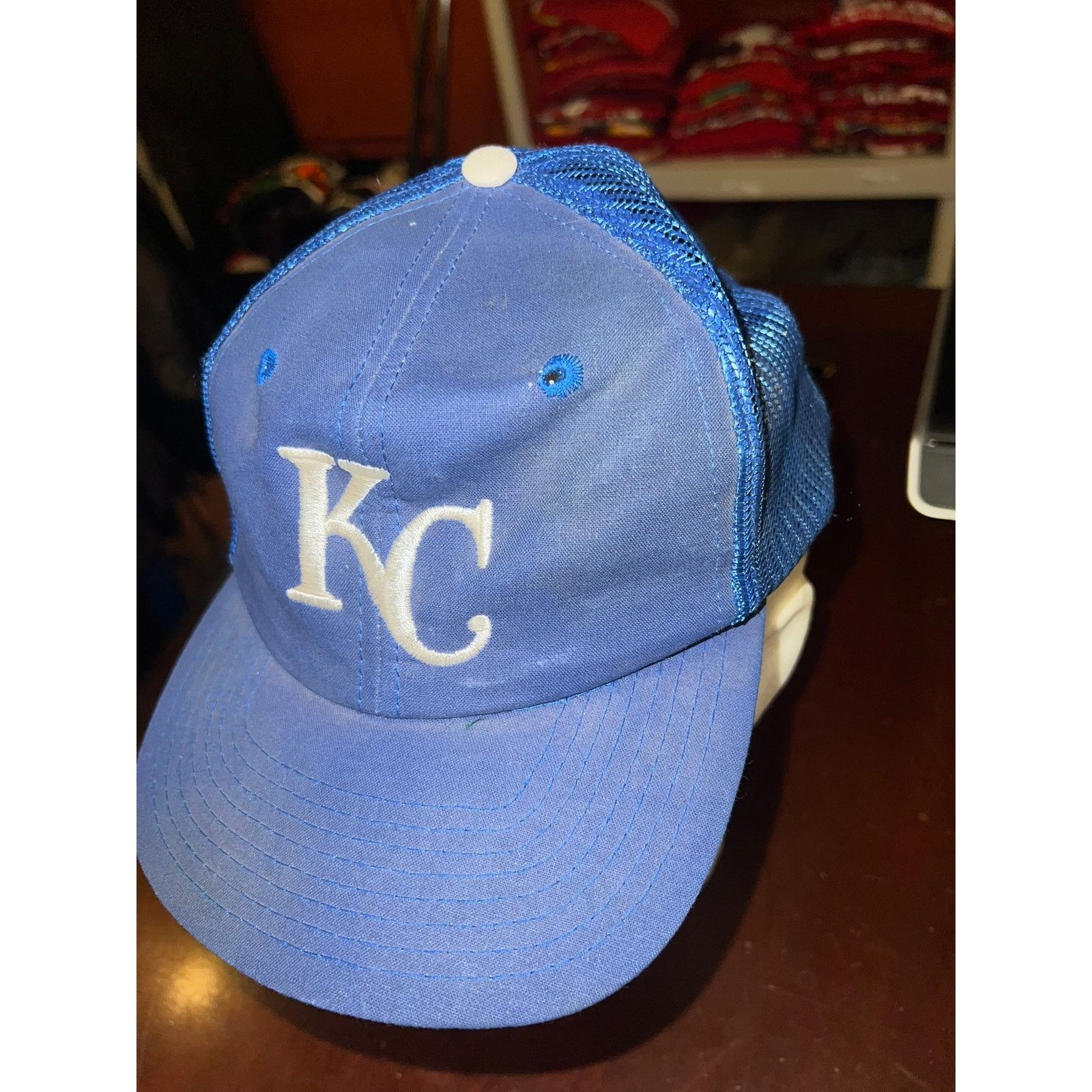 Vintage Vintage Kansas City Royals Hat Blue Twins MLB Snapback VTG Size ONE SIZE - 4 Thumbnail