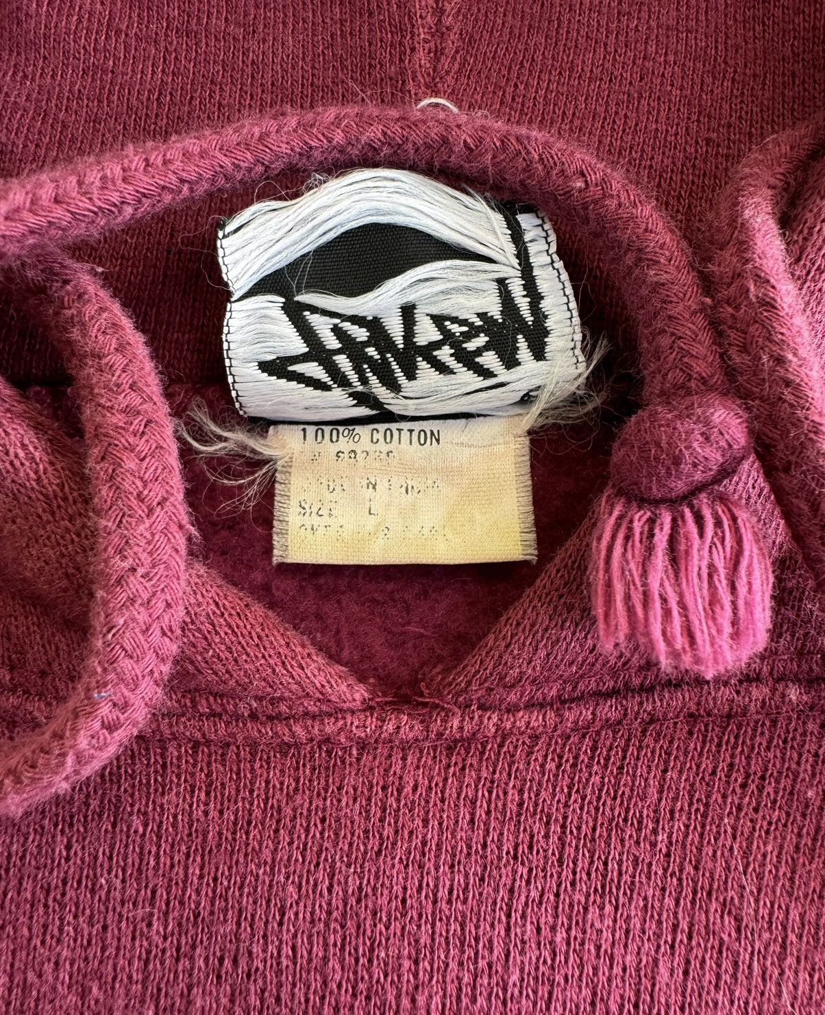 Stussy Made in USA Stussy Oval Cursive Logo Pullover Size US L / EU 52-54 / 3 - 5 Thumbnail
