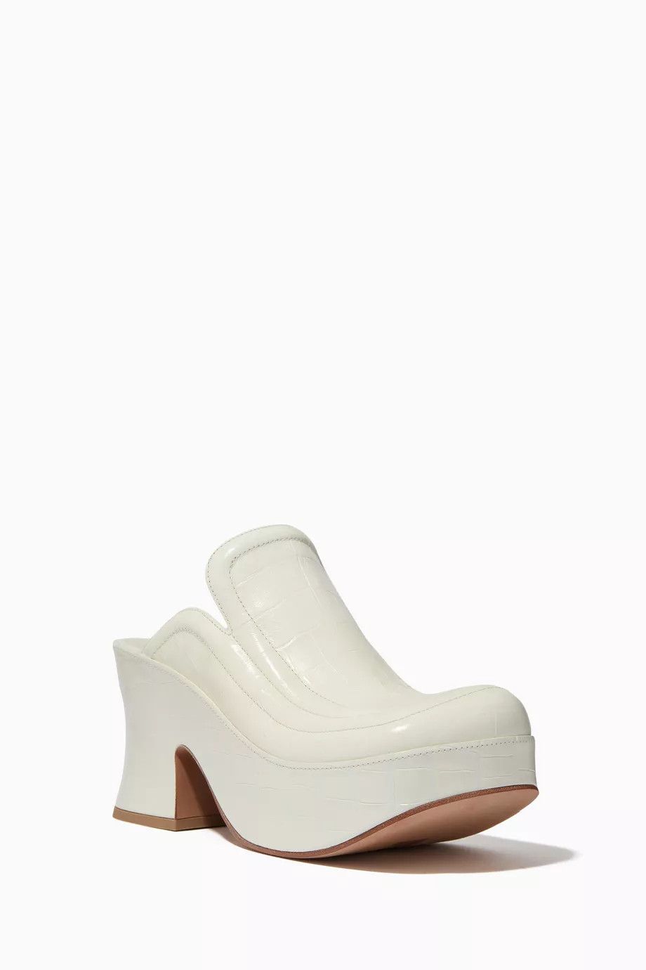 Bottega Veneta o1y0725 Mules in White Size US 5 / IT 35 - 2 Thumbnail