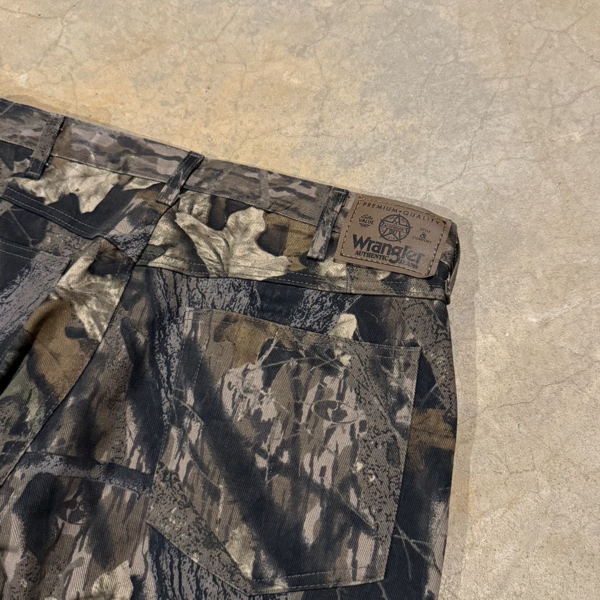 Wrangler 2000s Wrangler Mossy Oak Woodland Camo Double Knee Jeans Y2K Size US 34 / EU 50 - 9 Thumbnail