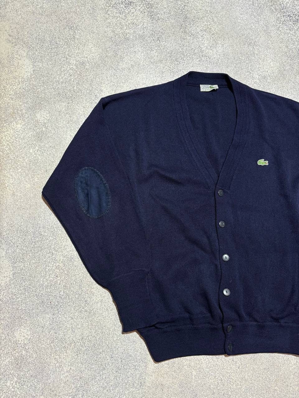 Lacoste × Vintage Vintage Lacoste Wool Cardigan Knit Sweater Preppy Logo 🐊 Size US L / EU 52-54 / 3 - 3 Thumbnail