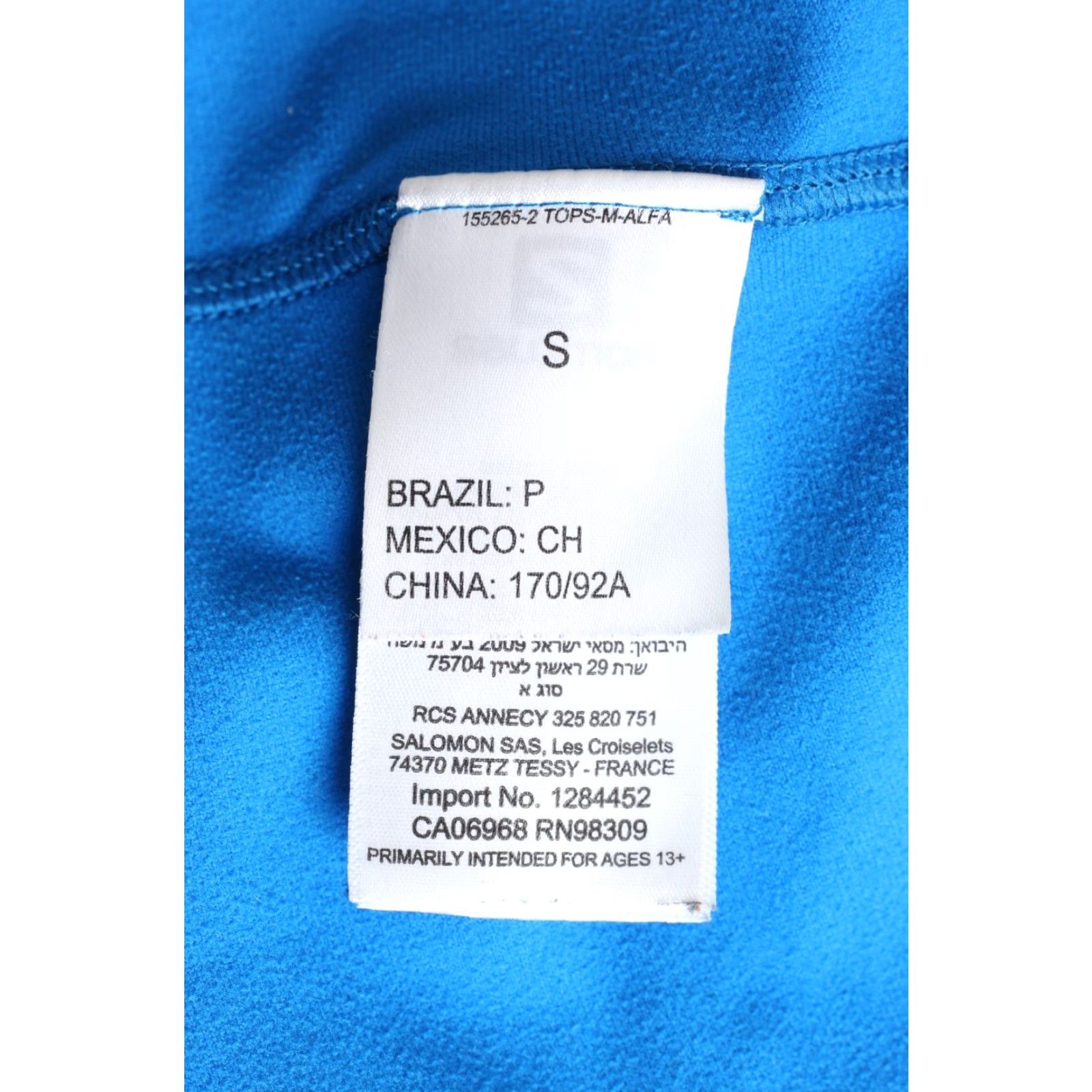 Salomon Salomon Advanced Skin Warm Mid Layer Sweatshirt Men S Blue Logo Zip Full Zip Regular Size S Size US S / EU 44-46 / 1 - 7 Thumbnail