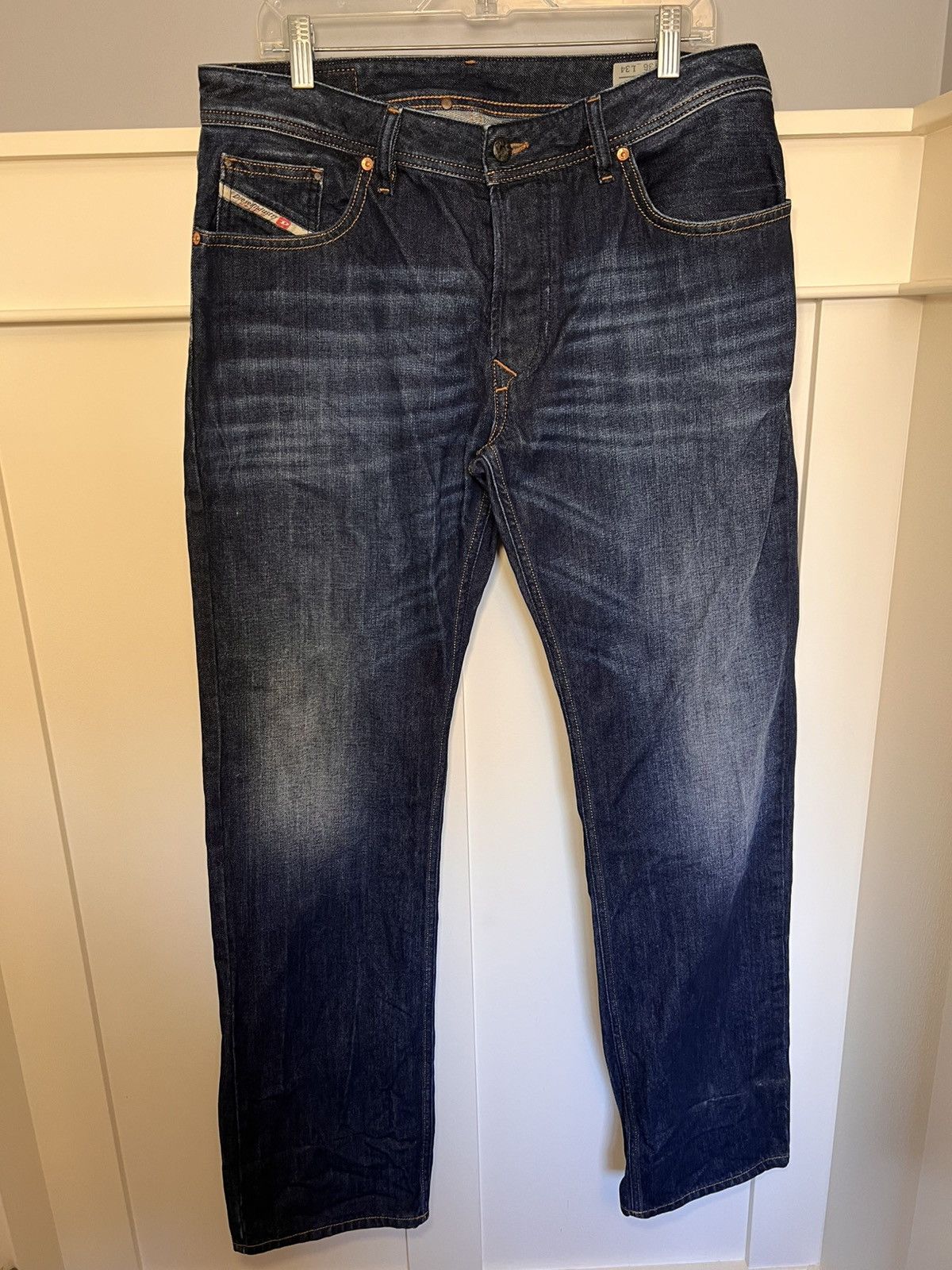 Diesel Vintage Diesel “Larkee” straight cut faded blue denim jeans Size US 36 / EU 52 - 1 Thumbnail