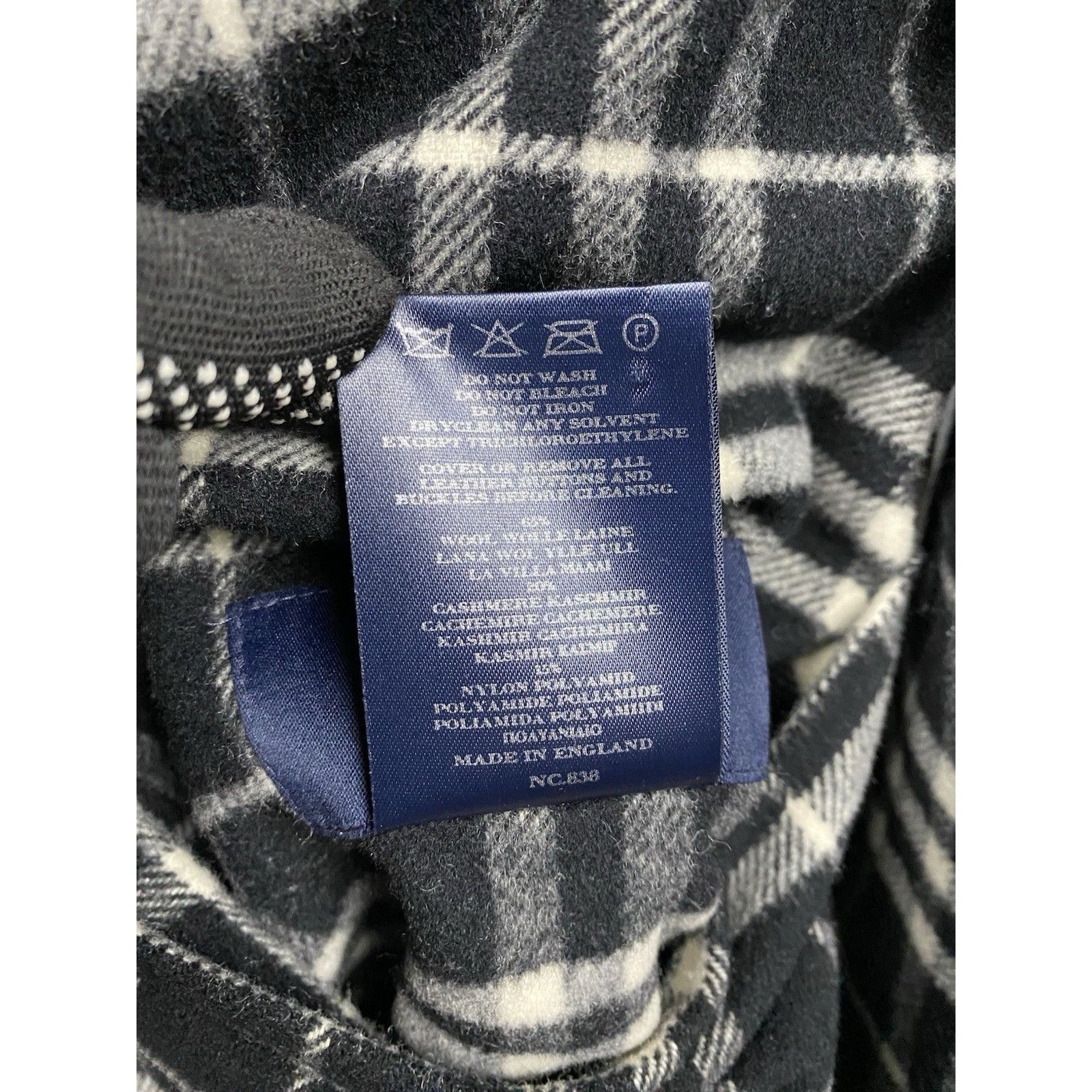 Burberry Burberry Nova Check Women's Black Wool Cashmere Reversible C Size XXL / US 16-18 / IT 52-54 - 14 Thumbnail