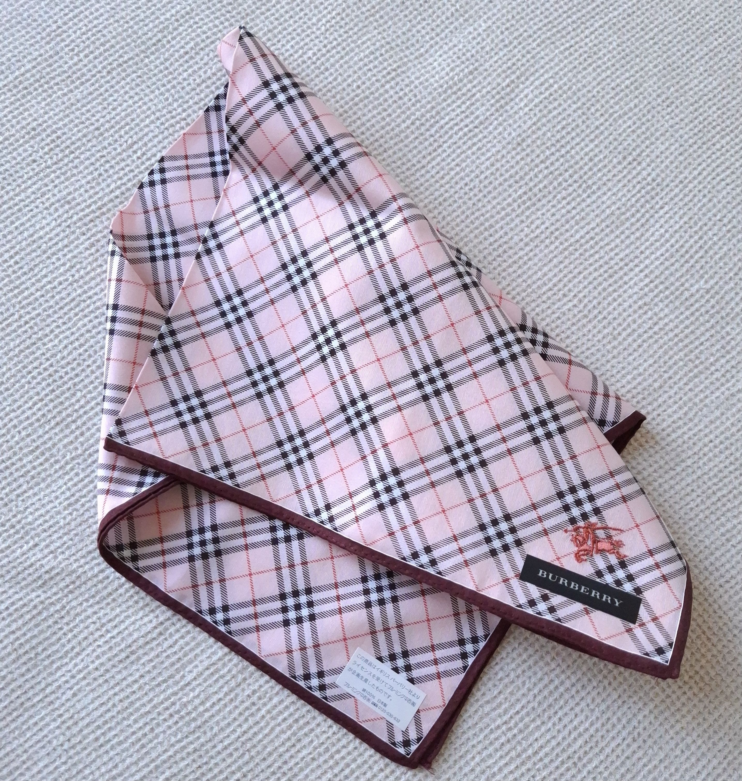 Burberry × Vintage NEW Vintage Burberry Bandana/Handkerchief/scarf Japan Size ONE SIZE - 5 Thumbnail