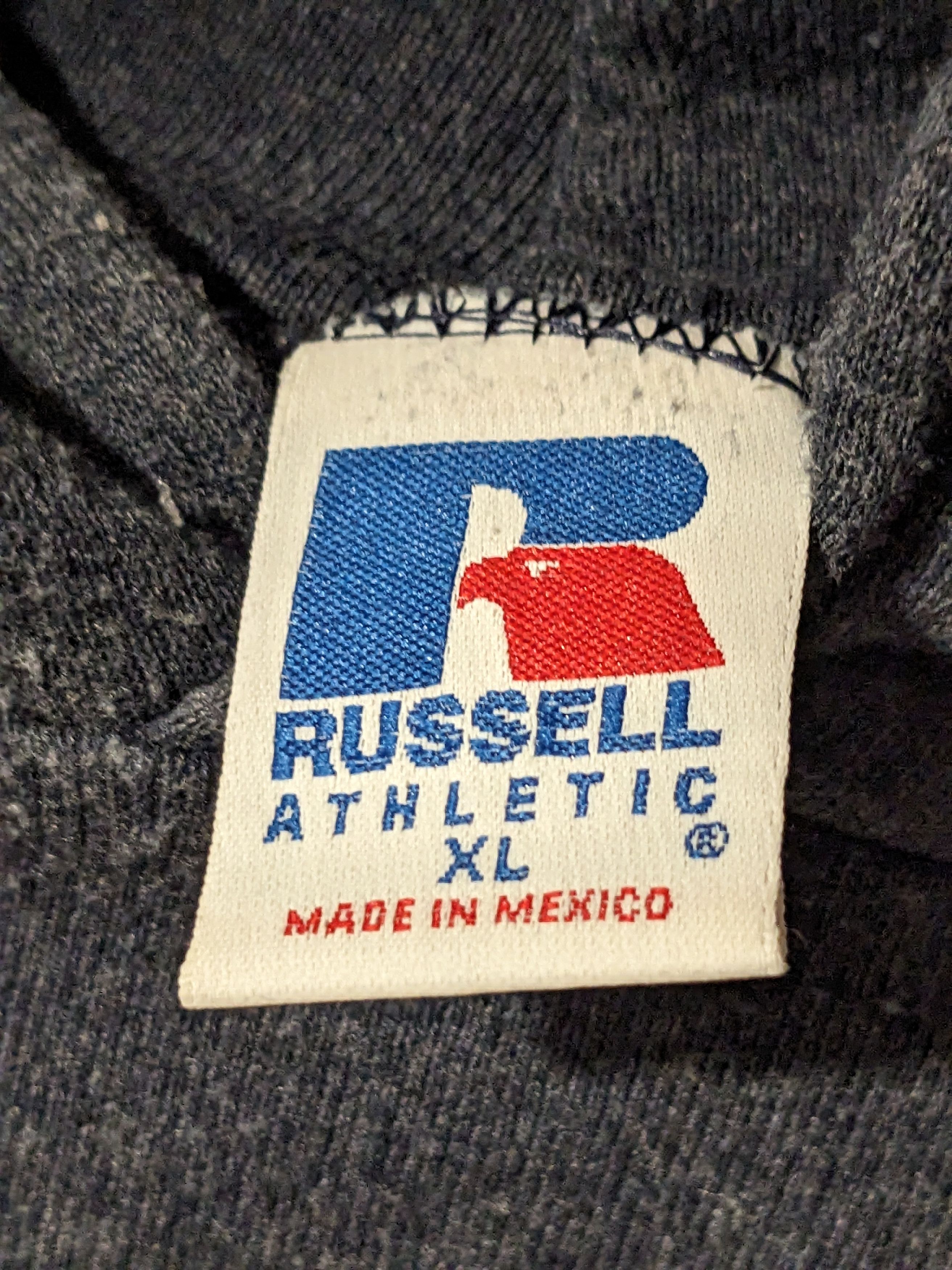 Russell Athletic × Vintage Vintage 90s Russell Athletic Blank Essential X-Large Hoodie Size US XL / EU 56 / 4 - 2 Thumbnail