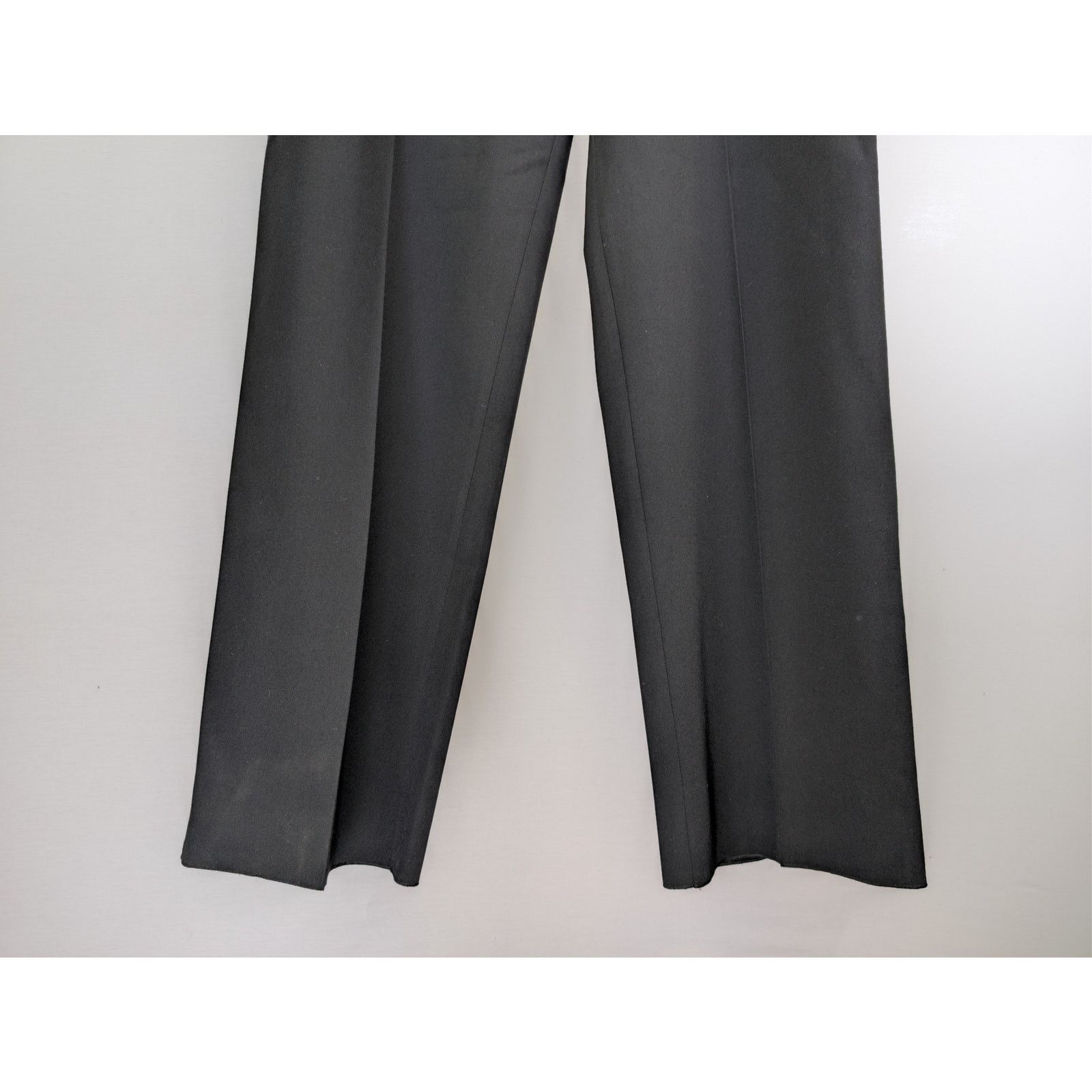 Balenciaga o1rshd1 Unisex Dry Wool Twill Tailored Pants in Black Size US 30 / EU 46 - 4 Thumbnail