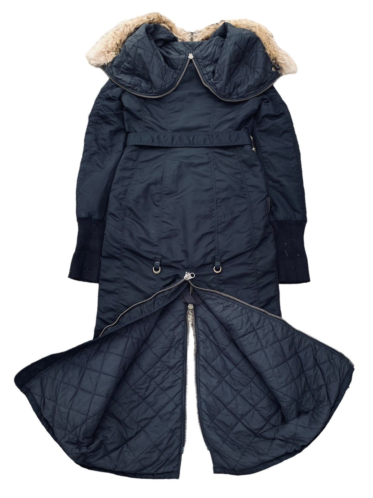 14th Addiction 2000s SLY - Fur Hoodie Extra Long Cargo Jacket Size US S / EU 44-46 / 1 - 7 Thumbnail