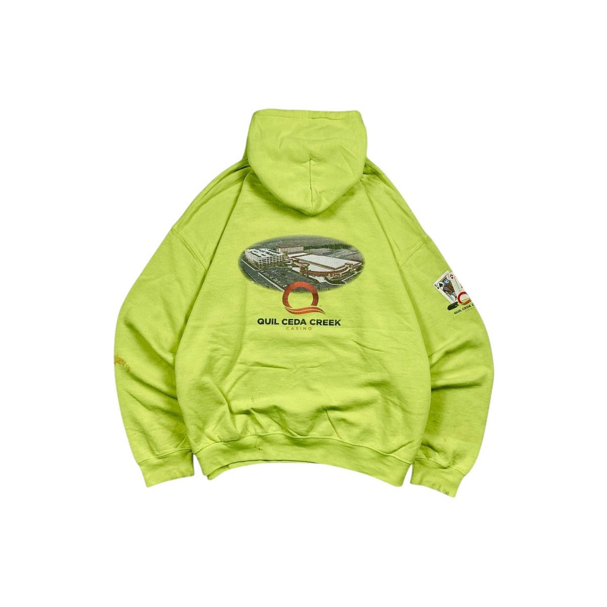 Gildan × Vintage y2k Quil Ceda Creek Casino Thrashed Painted Pullover Size US XL / EU 56 / 4 - 1 Thumbnail