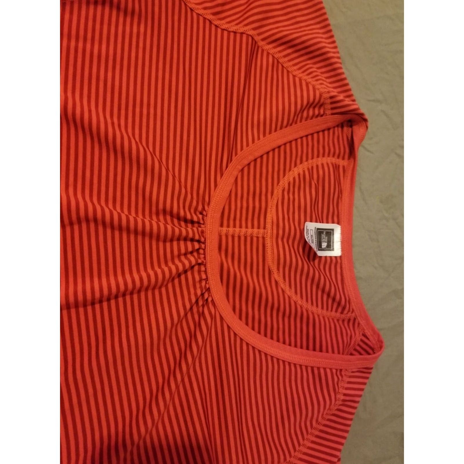 The North Face VINTAGE? The North Face Shirt XL Orange Striped Athletic Outdoor Womens Size XL / US 12-14 / IT 48-50 - 3 Thumbnail