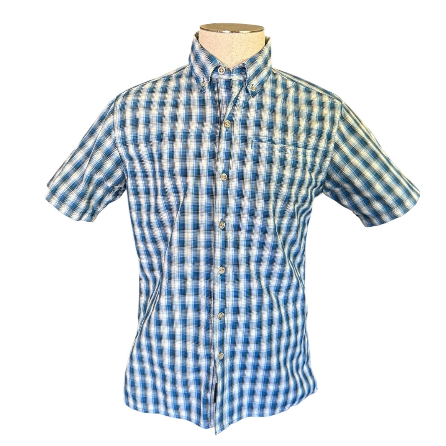 Eddie Bauer Eddie Bauer Blue Short Sleeve Button Front Shirt Size Small Size US S / EU 44-46 / 1 - 1 Thumbnail