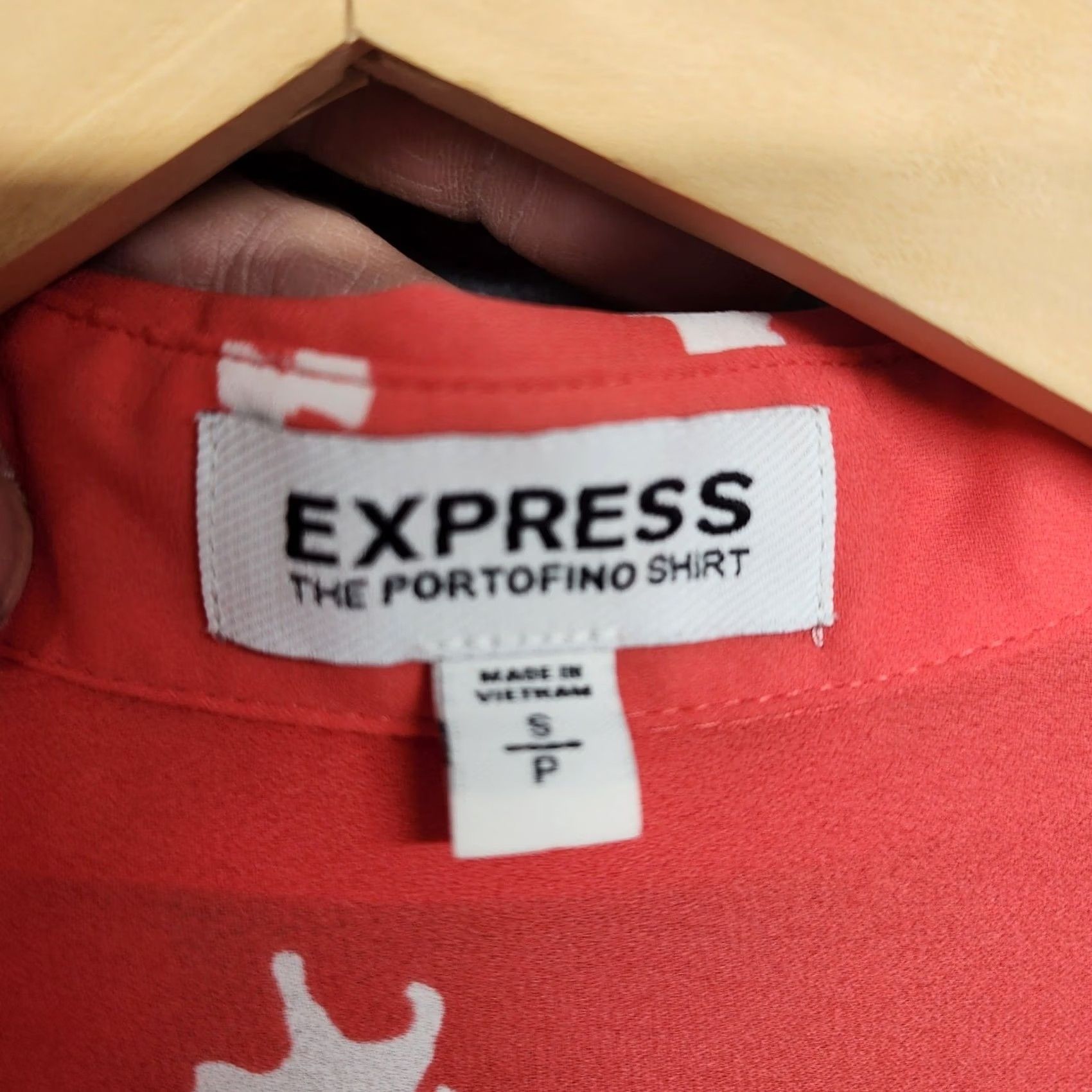 Express Express Portofino Shirt Women Small All Over Cat Print Roll Tab Sleeve Button Up Size S / US 4 / IT 40 - 3 Thumbnail