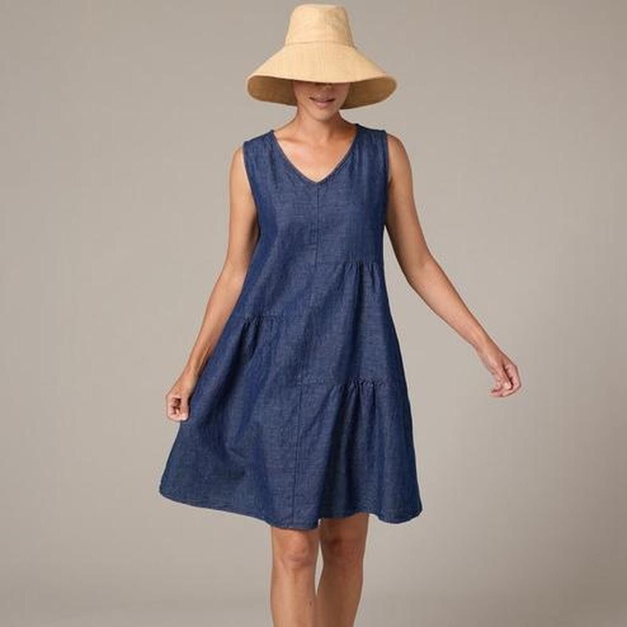 The Unbranded Brand Cut Loose blue linen dress Size M Size M / US 6-8 / IT 42-44 - 1 Thumbnail