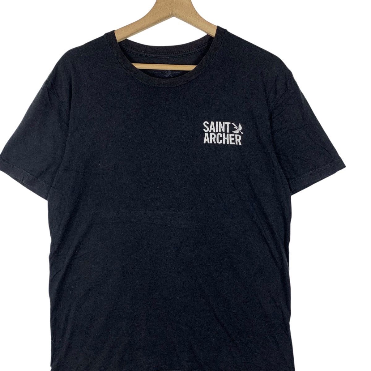 Vintage SAINT ARCHER BREWING Lager Beer Word Hard Tee Shirt Top Size US M / EU 48-50 / 2 - 3 Thumbnail