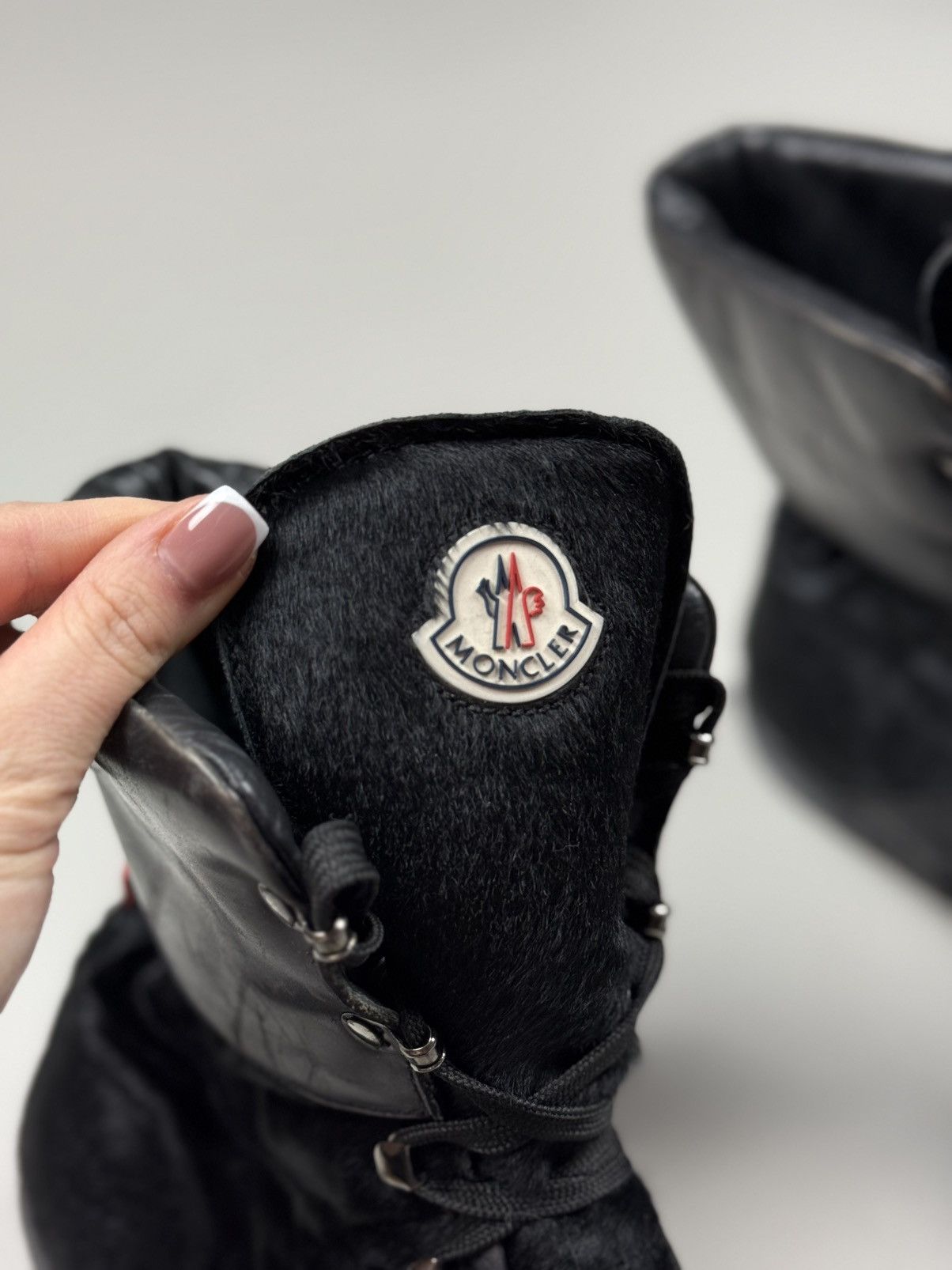 Moncler Moncler Pony Hair Unisex High Top Combat Boots Shoes Size 41 Size US 7 / EU 40 - 22 Thumbnail