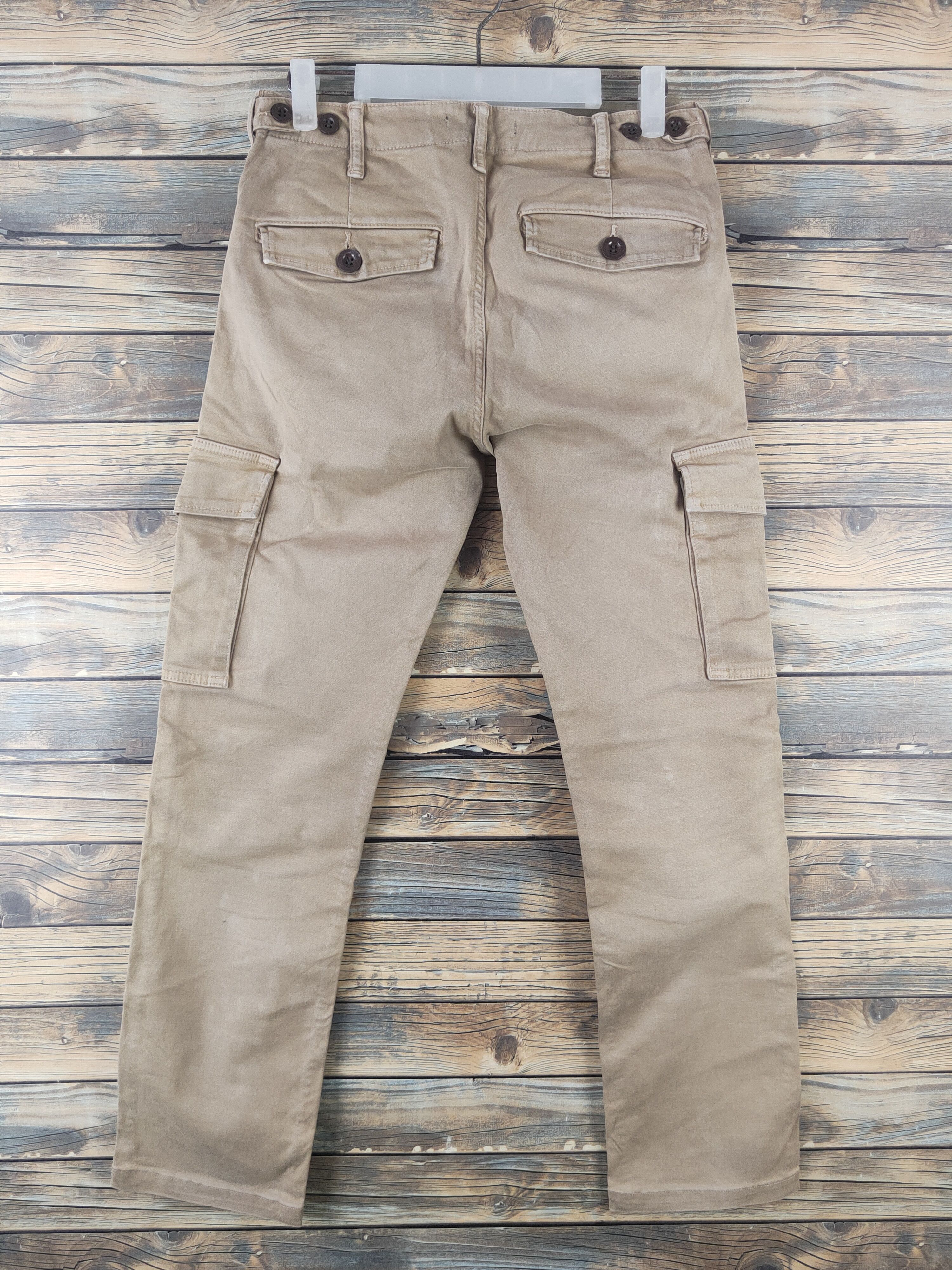 Johnbull DL Johnbull Beige Multipocket Cargo Pants #1895 Size US 28 / EU 44 - 7 Thumbnail