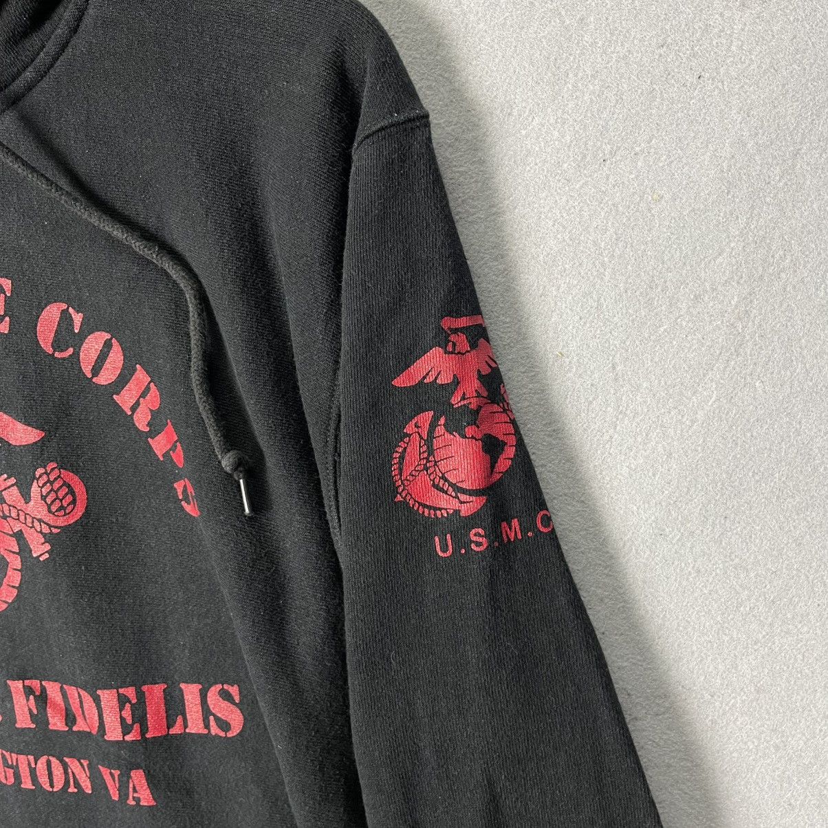 Vintage Vintage U.S. Marine Corps “Semper Fidelis” Pullover Hoodie Size US XL / EU 56 / 4 - 4 Thumbnail