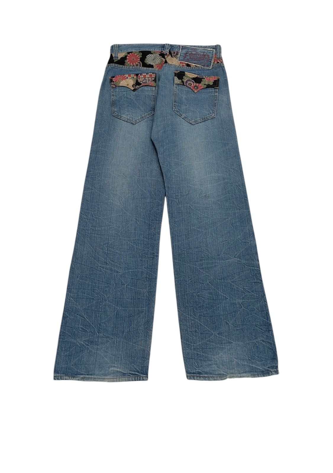If Six Was Nine × Japanese Brand Rare Design Vintage Brand Piko Sukajan Baggy Jeans 1990s Size US 35 - 2 Thumbnail