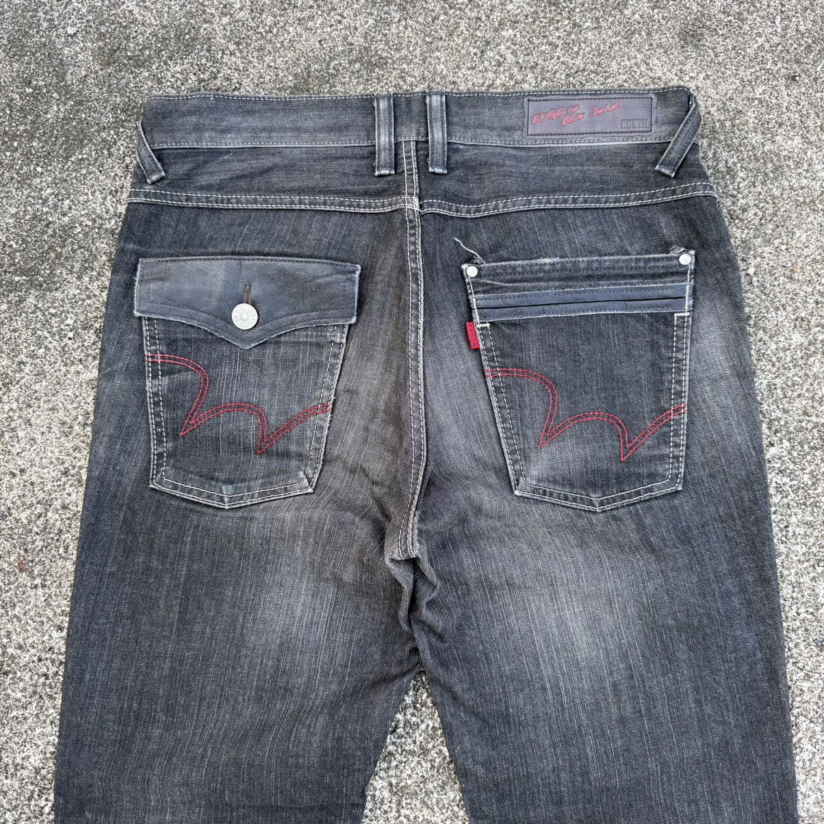 Edwin VINTAGE EDWIN BLACK FADED RIPPEP JEAN PANTSA Size US 34 / EU 50 - 11 Thumbnail