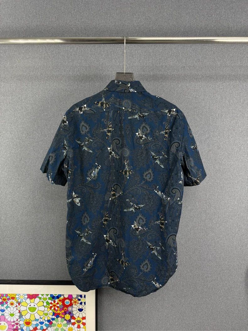 Givenchy Givenchy Plane Print Short Sleeve Shirt Size US M / EU 48-50 / 2 - 2 Thumbnail