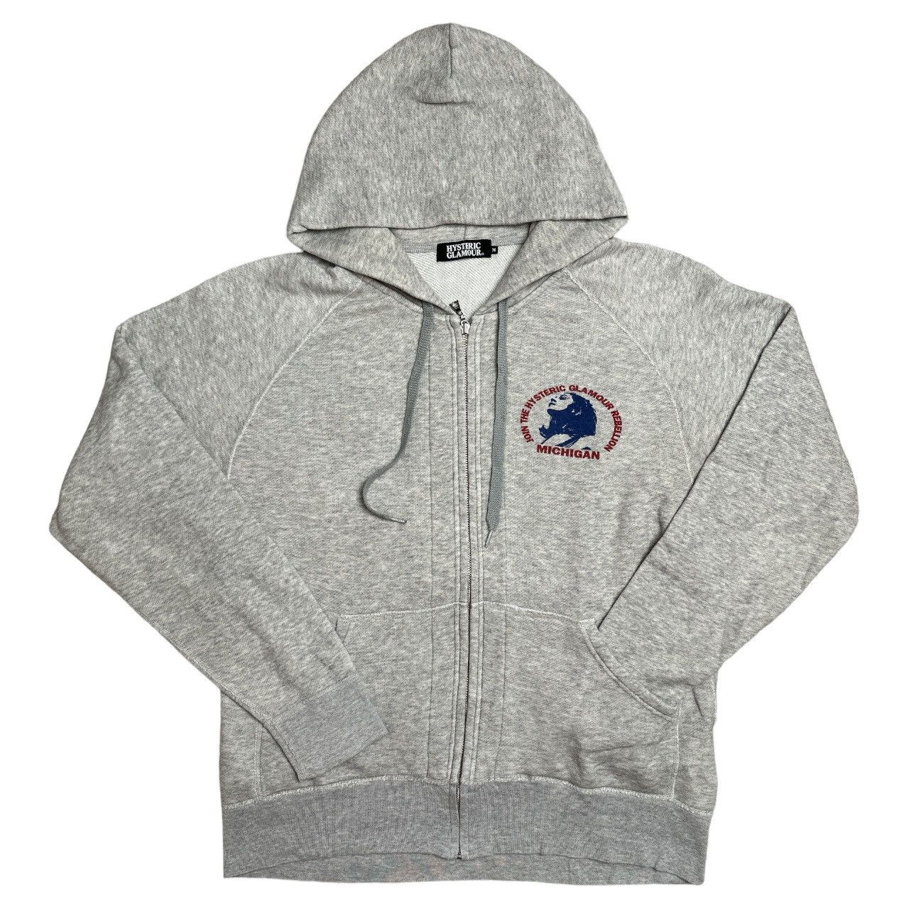 image of Hysteric Glamour Michigan Girl Hoodie in Grey, Men's (Size Medium)
