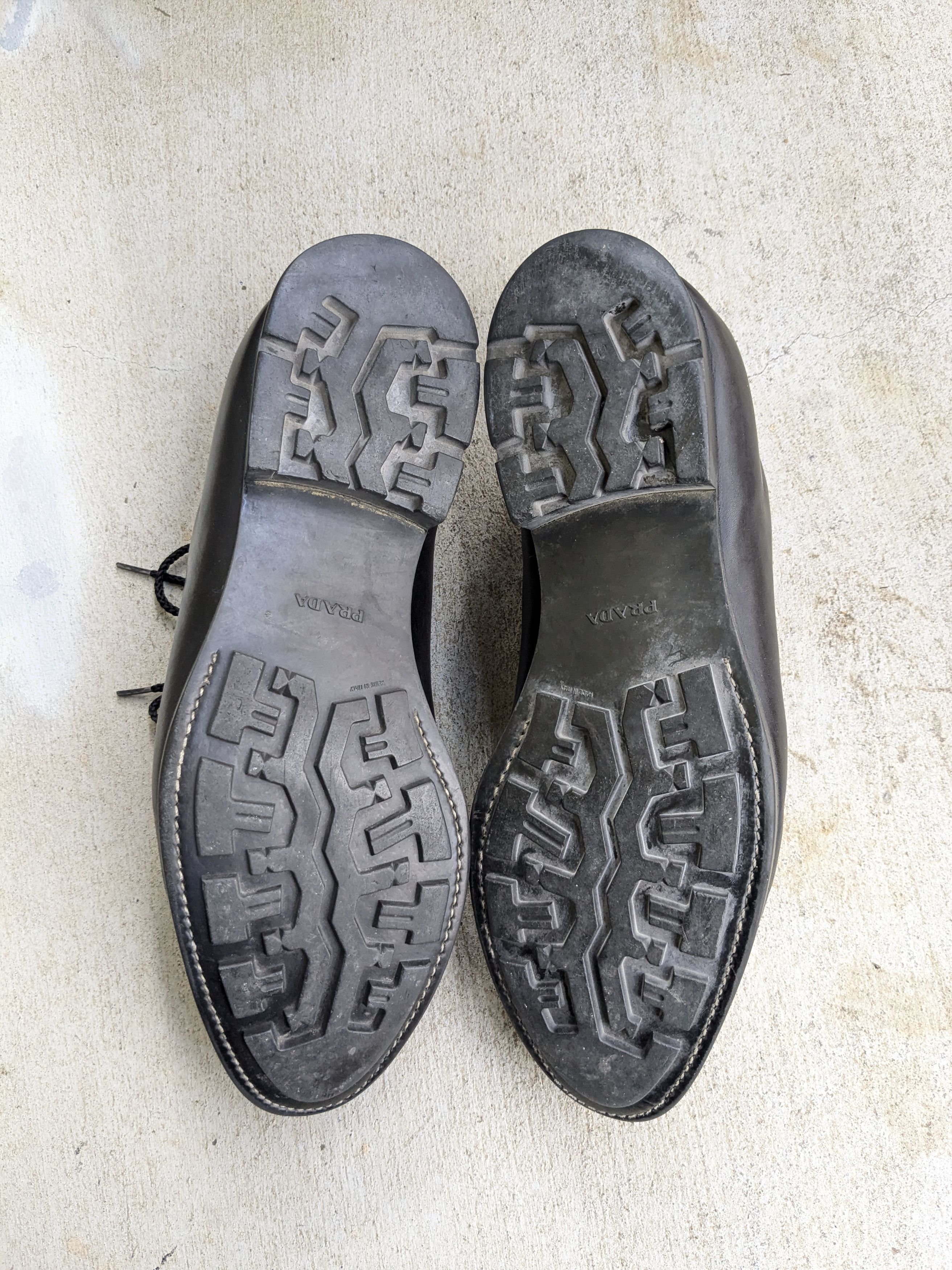 Prada Prada Split Toe Oxfords Derby's Black 11 Leather Bluchers Size US 11 / EU 44 - 17 Thumbnail