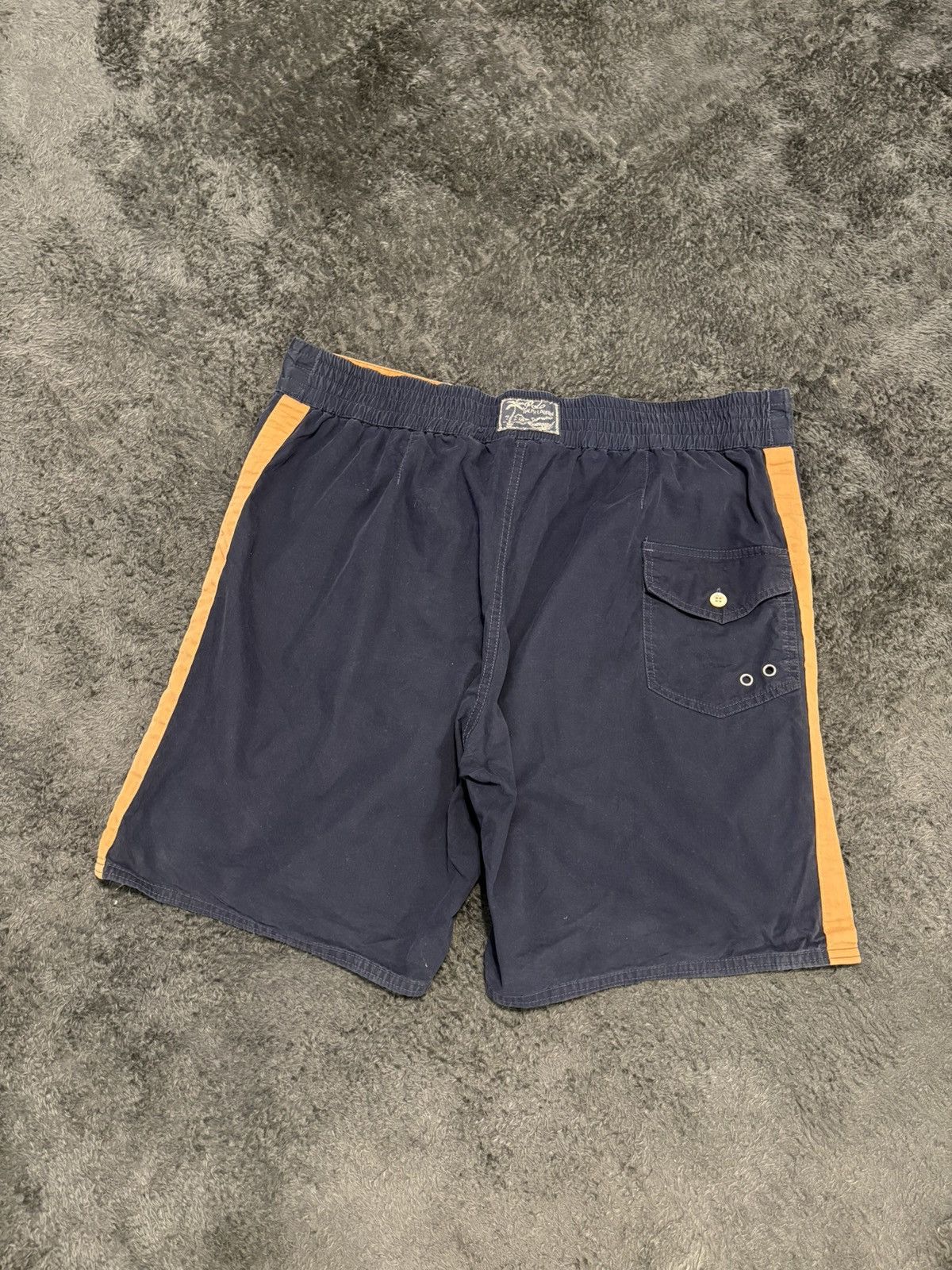 Polo Ralph Lauren Vintage Polo Ralph Lauren Big Logo Swim Shorts Size US 34 / EU 50 - 7 Thumbnail