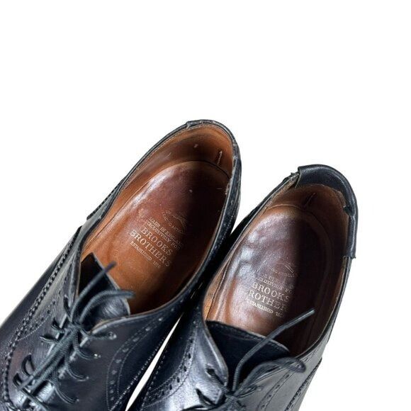 Brooks Brothers Brooks Brothers Peal & Co Made in England Black Leather Oxfo Size US 10 / EU 43 - 3 Thumbnail