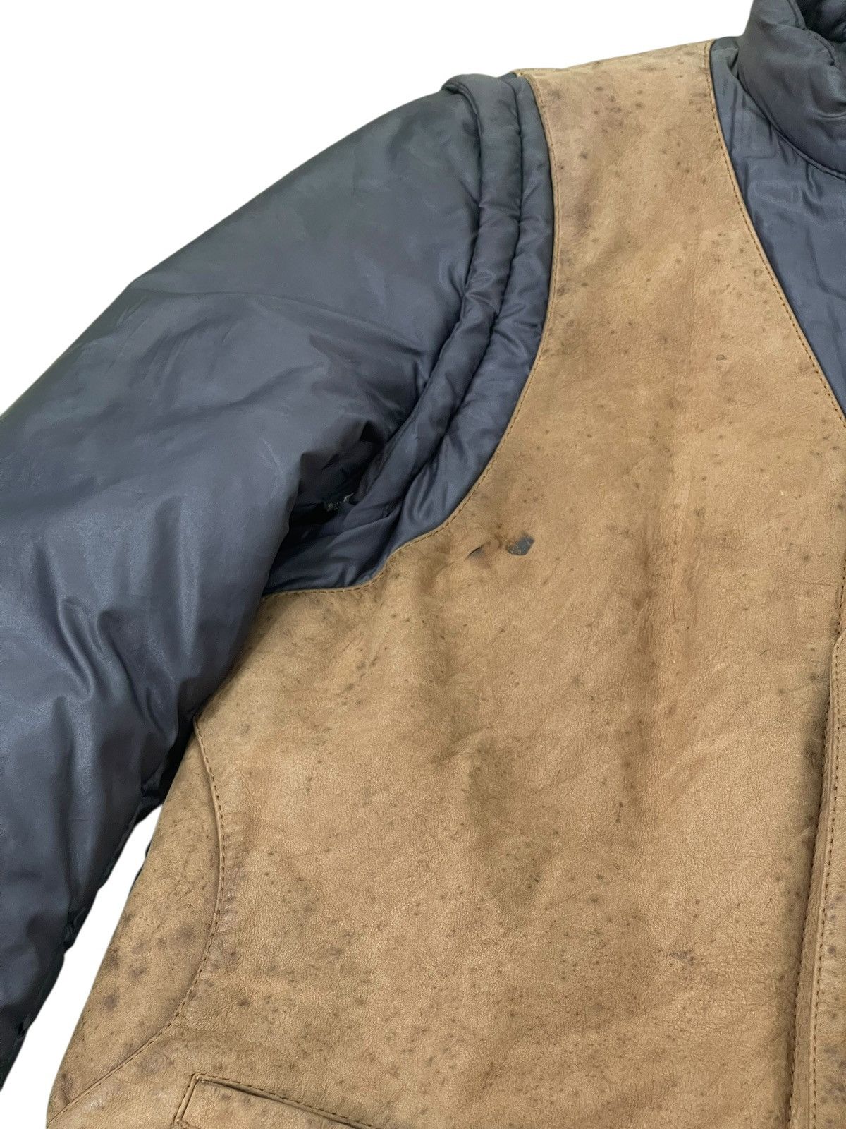 Maison Margiela AW03/04 Martin Margiela Padded Nylon Leather Jacket 7🟩0 Size US M / EU 48-50 / 2 - 9 Thumbnail