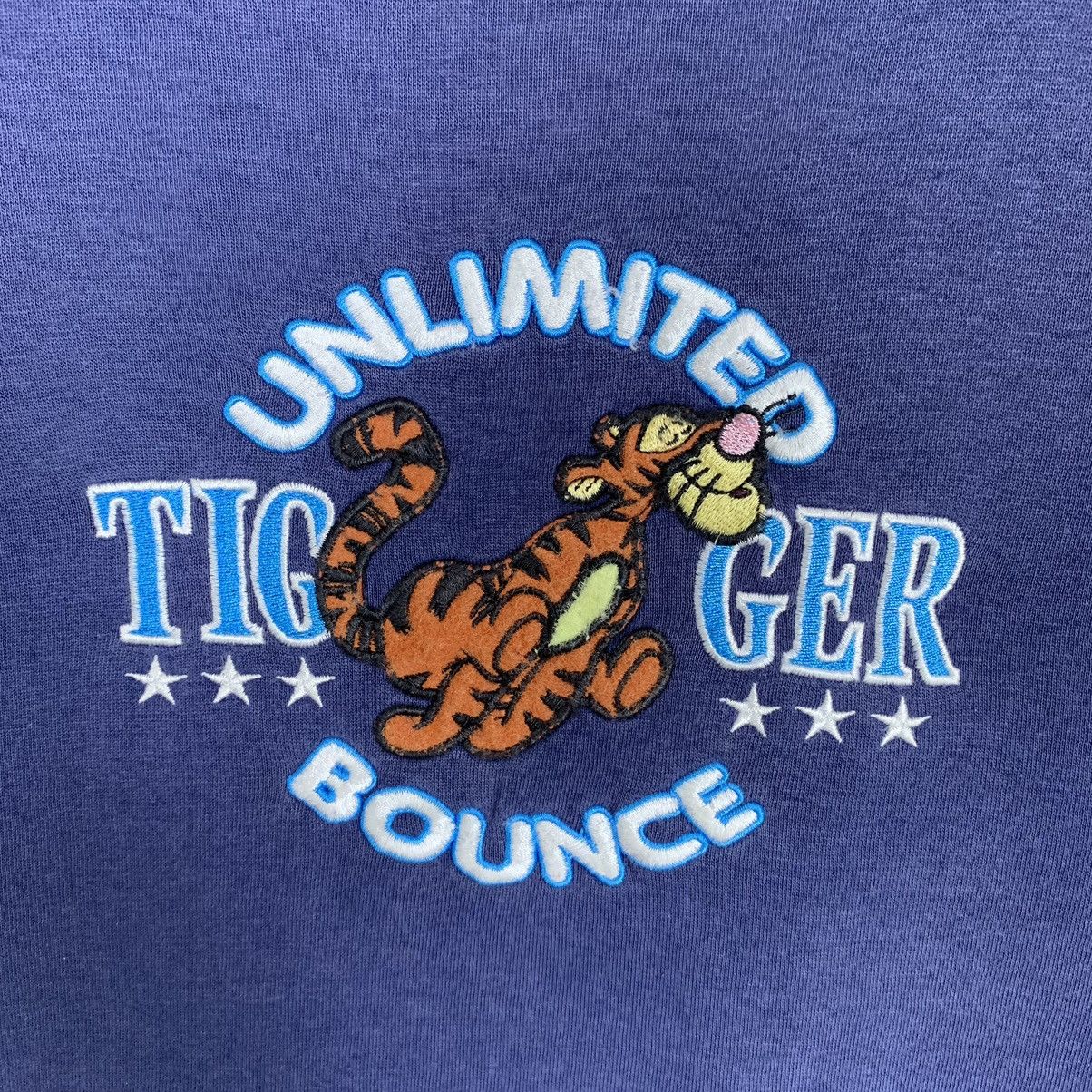Cartoon Network × Disney × Vintage Vintage Disney Pooh Unlimited Tiger Embroidered Sweatshirt Size XL / US 12-14 / IT 48-50 - 3 Thumbnail