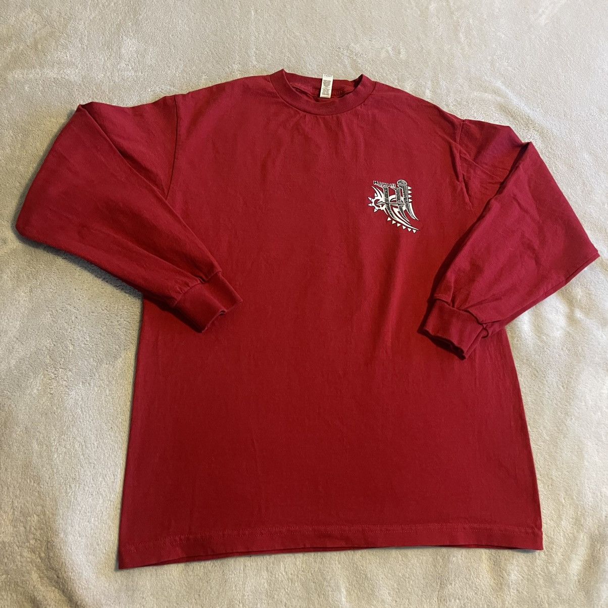 Alstyle Vintage Hawaii Shirt Men Medium Red Y2K Streetwear Gym Tee Size US M / EU 48-50 / 2 - 2 Thumbnail