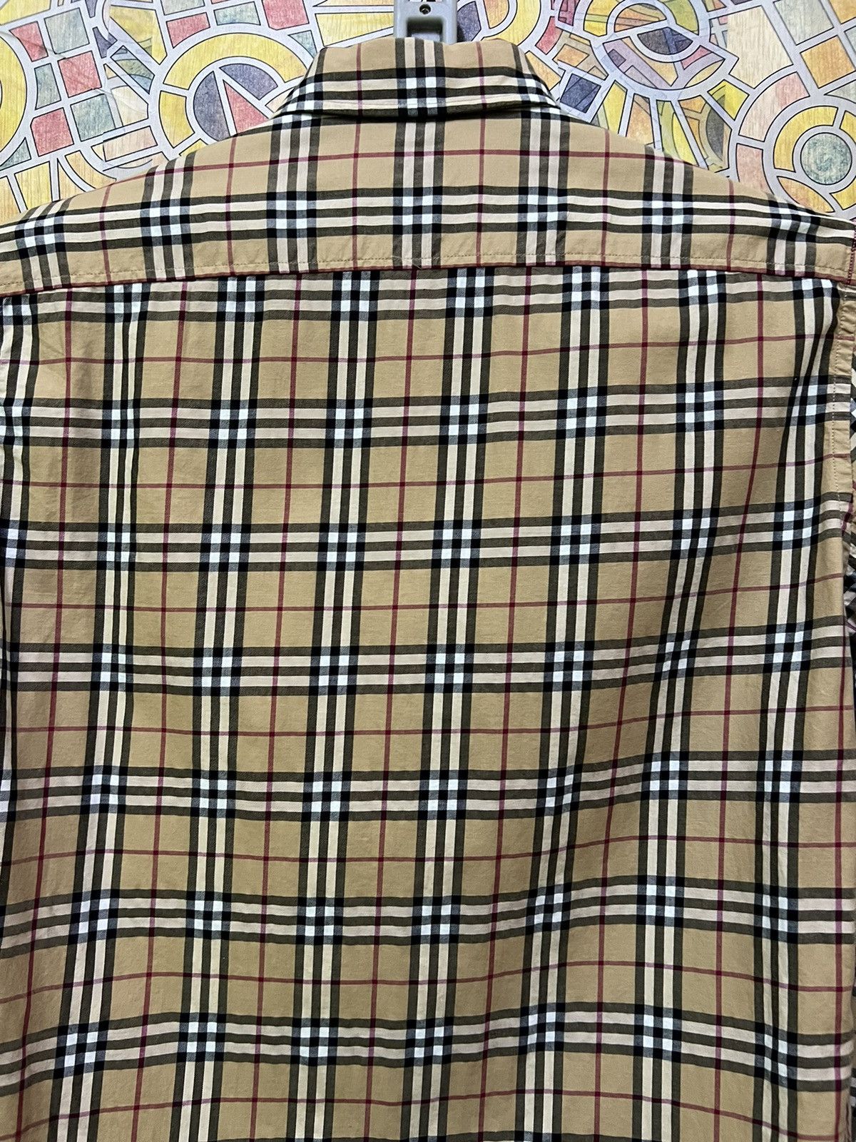 Burberry Burberry Somerton Nova Check Long Sleeve Shirt Men's Small Size US M / EU 48-50 / 2 - 10 Thumbnail