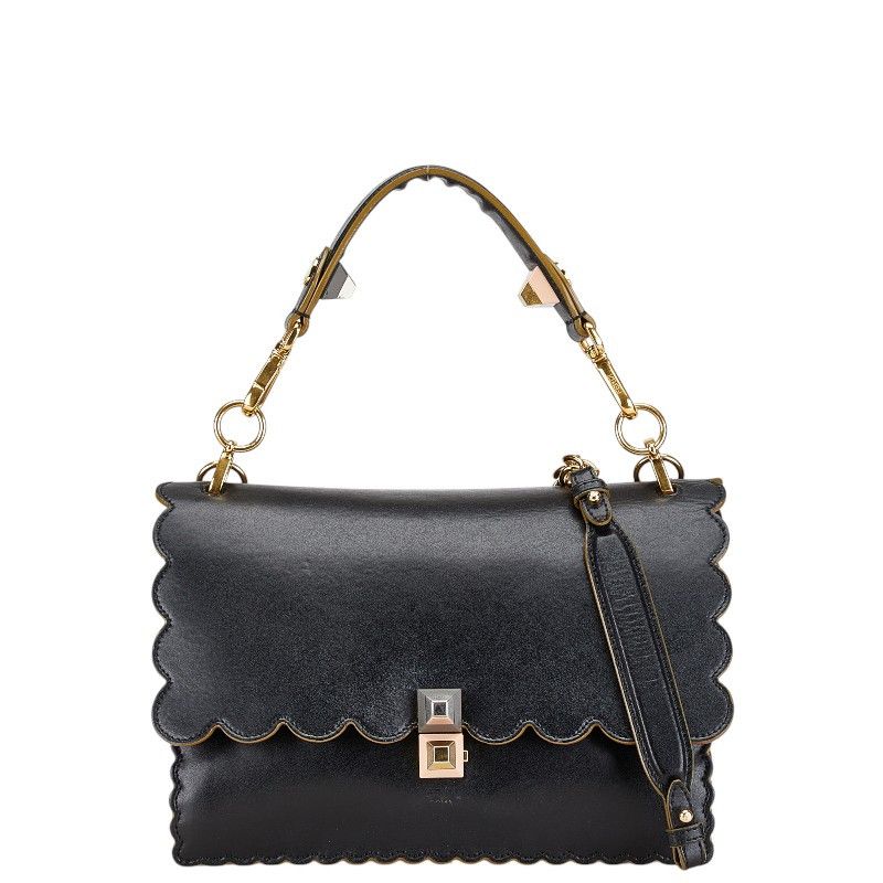 Fendi Fendi Kan I Leather 2way Bag Leather Shoulder Bag 8BT283 DUTY FREE for USA