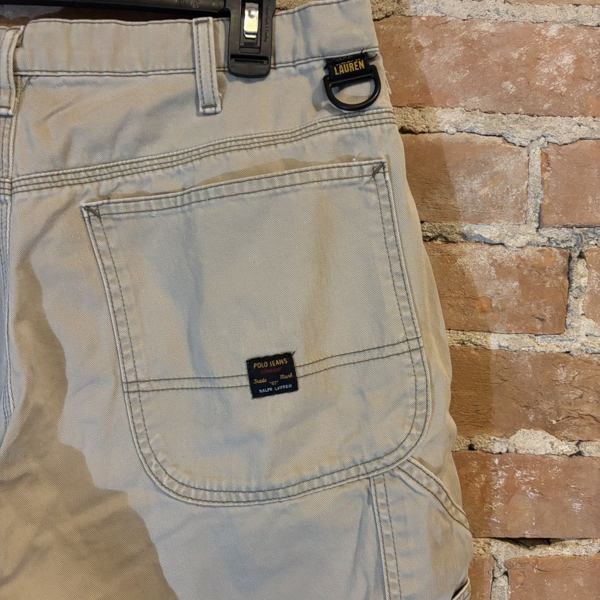 Polo Ralph Lauren × Vintage $70 Y2K Polo Carpenter Shorts Size US 33 - 5 Thumbnail