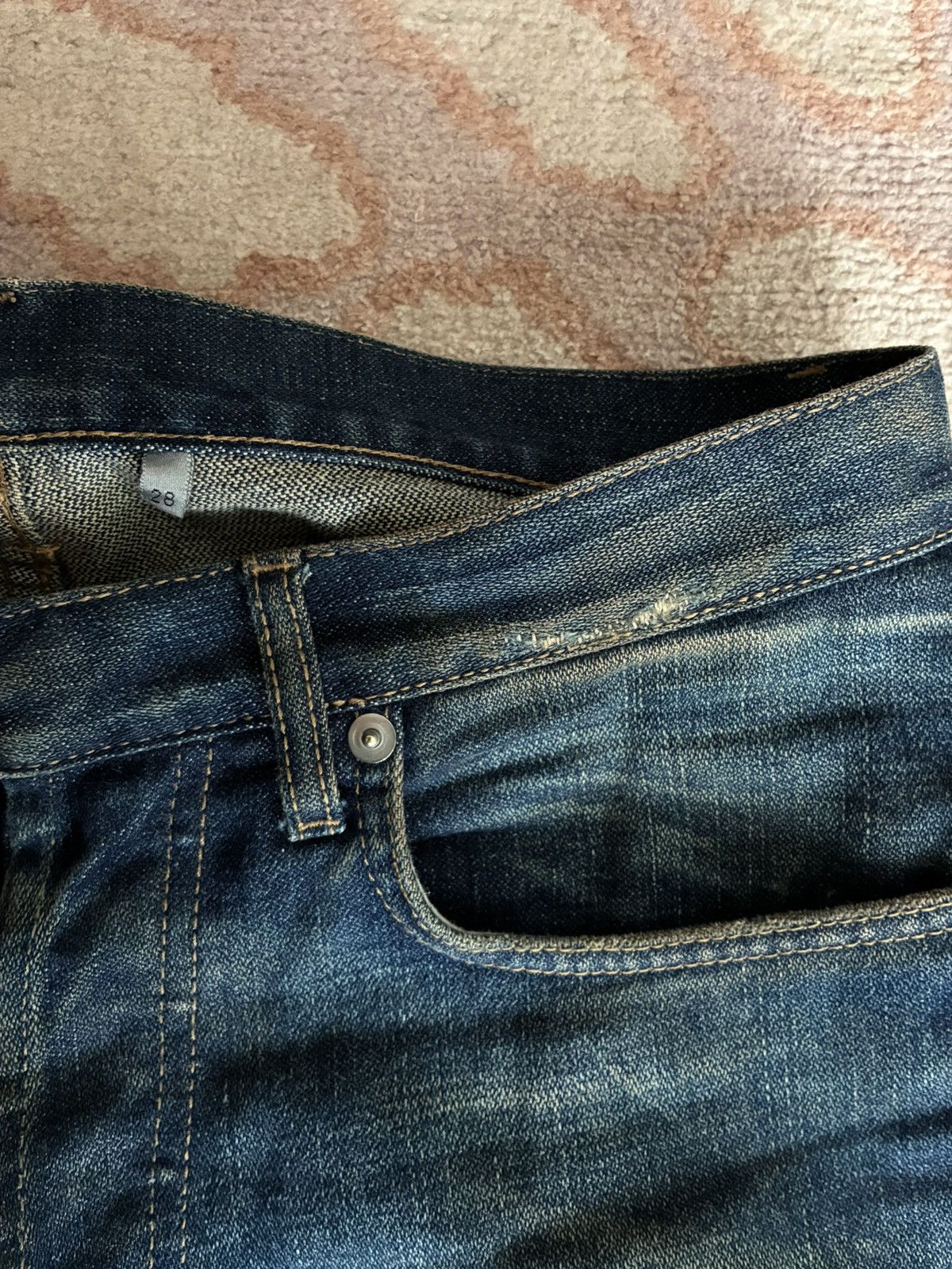 Dior SS05 DIOR HOMME RUST DENIM Size US 28 / EU 44 - 4 Thumbnail
