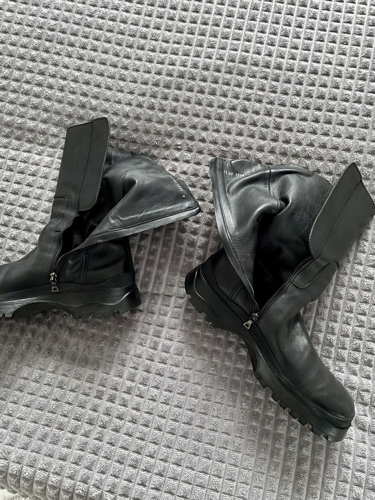 Prada Bella Hadid Prada Sport Brixxen Lug Sole Moto Zip Boots 8 UK Size US 9 / EU 42 - 11 Thumbnail