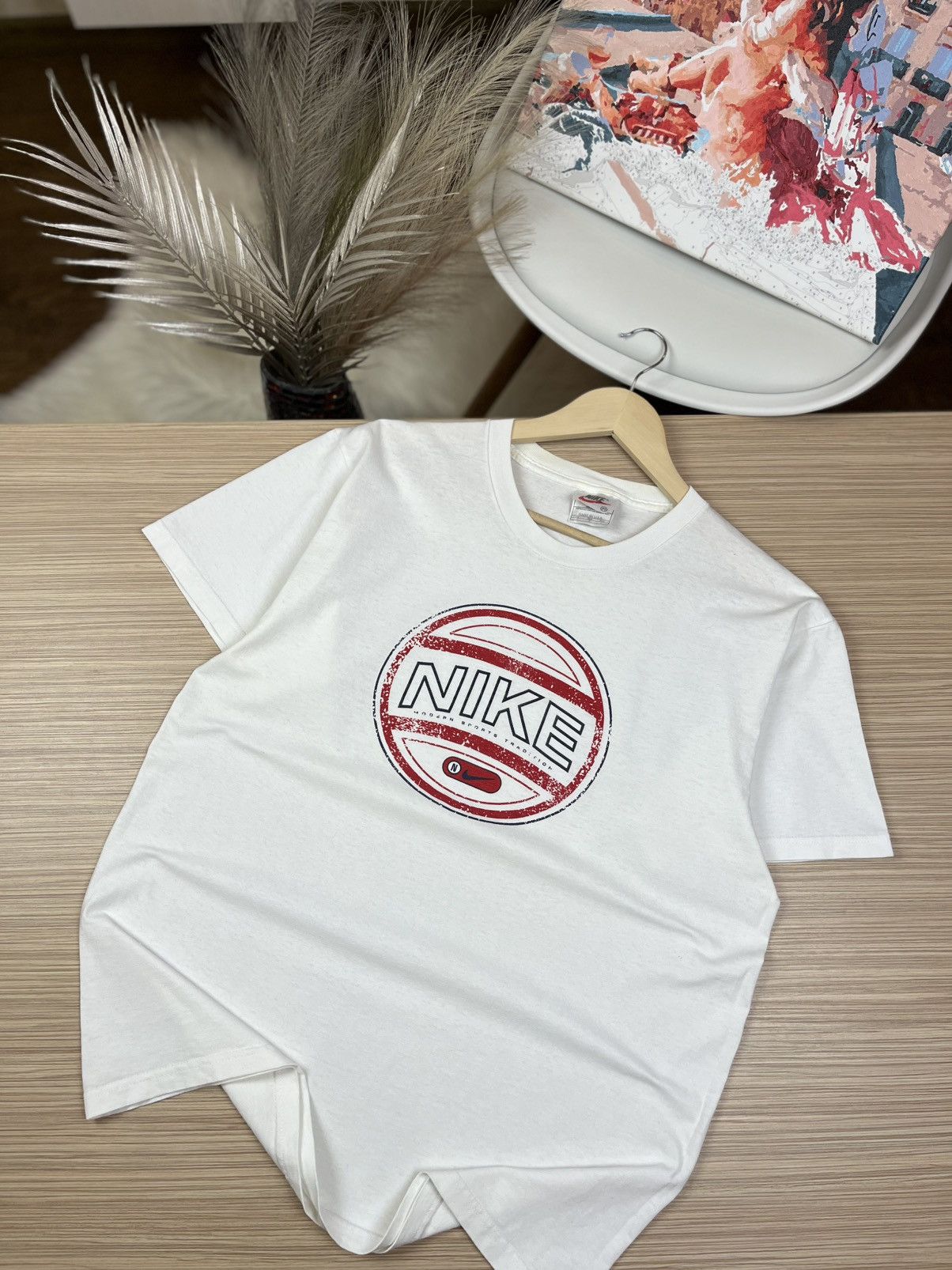 Nike Vintage Nike tee big logo rare size M Size US M / EU 48-50 / 2 - 1 Thumbnail