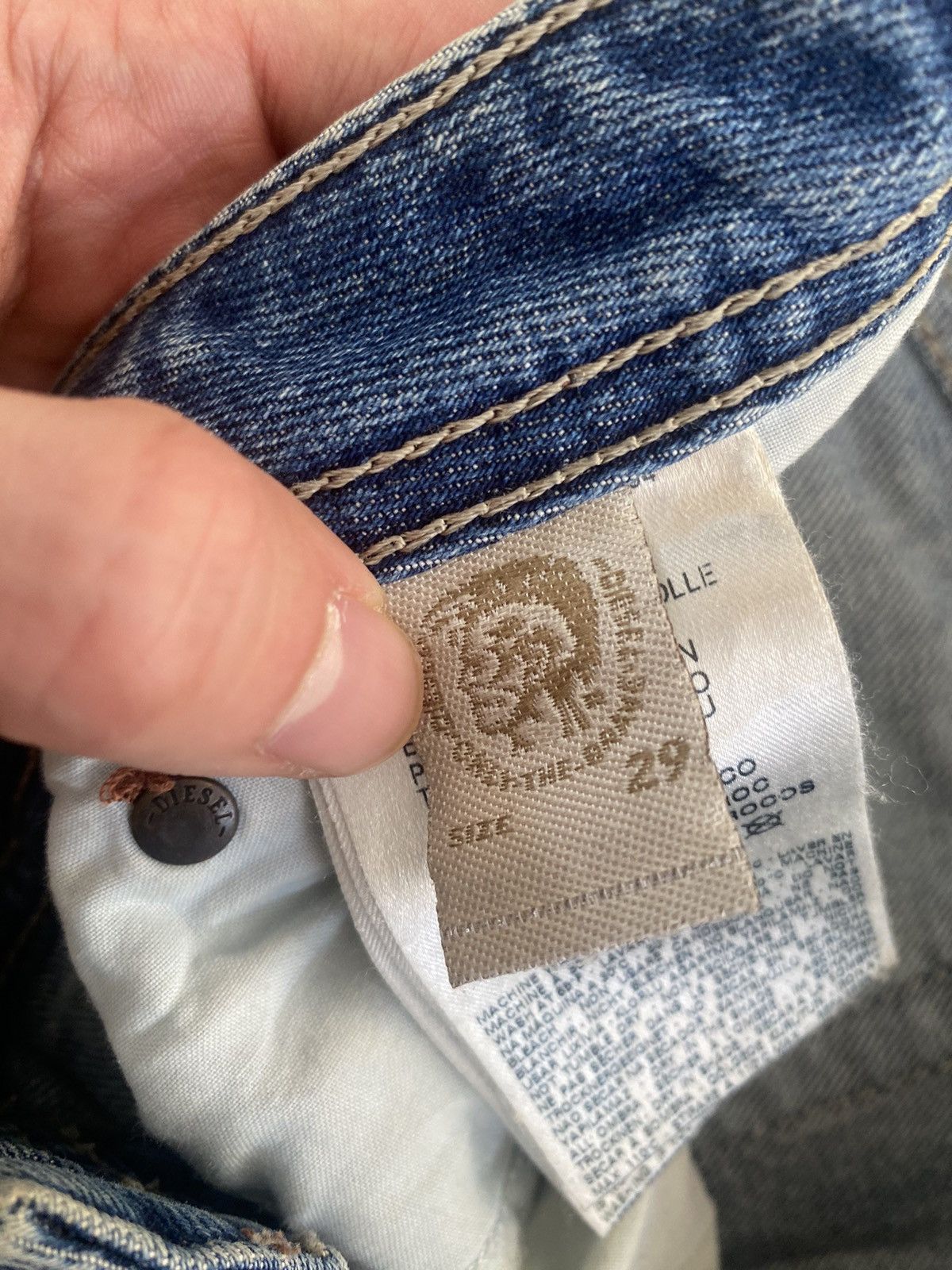 Diesel × Vintage Rare vintage Diesel Distressed Jeans Size US 29 - 9 Thumbnail
